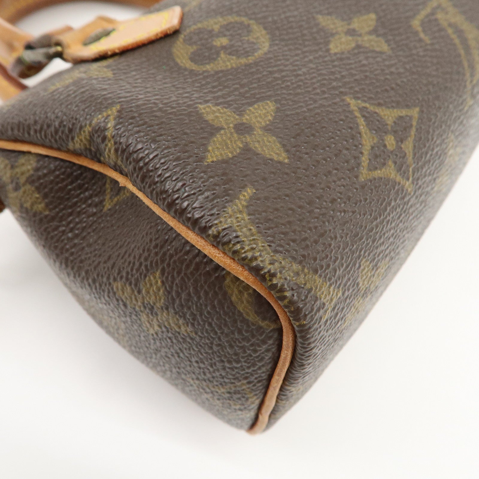 Louis Vuitton Monogram Mini Speedy Hand Shoulder Bag Brown M41534
