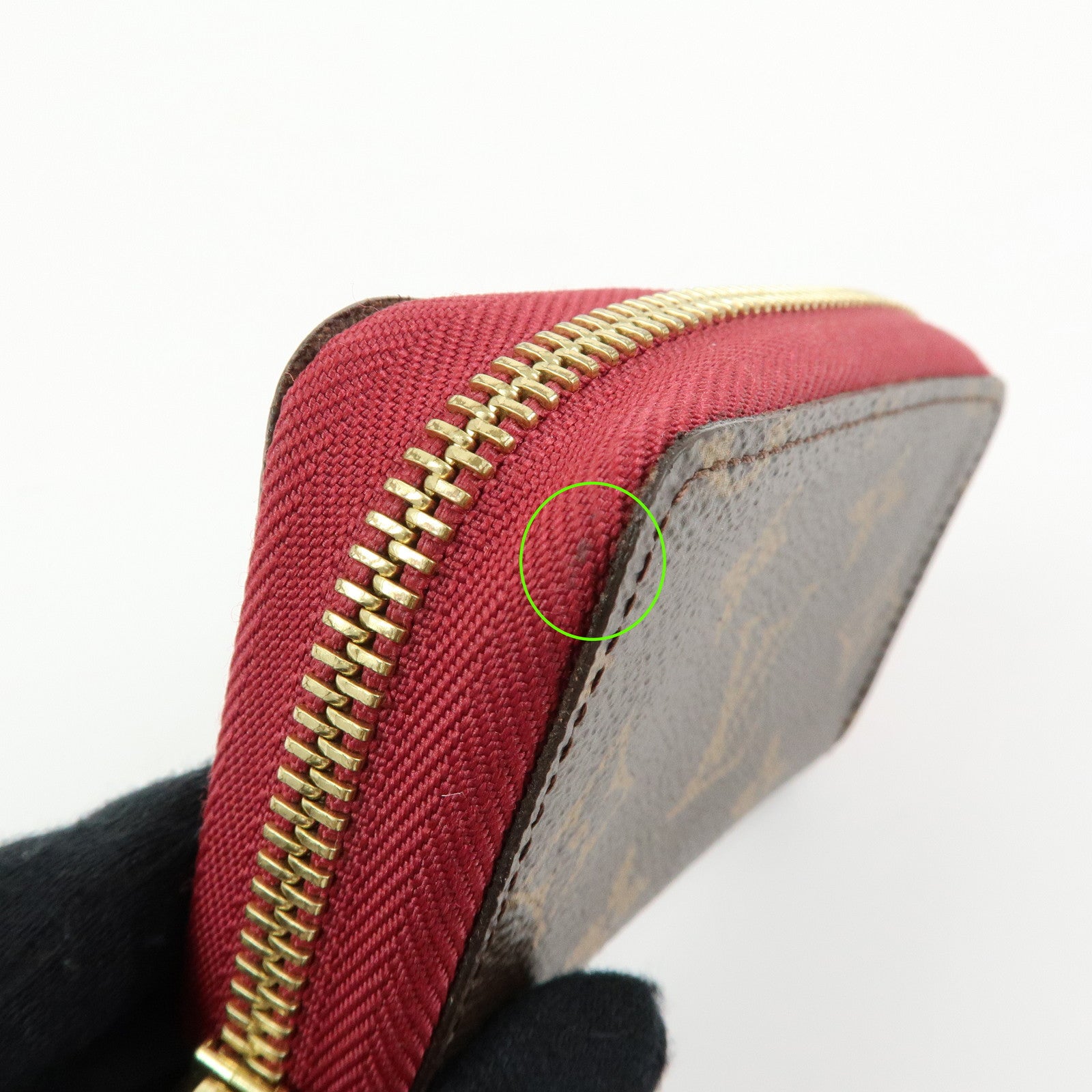 Louis Vuitton Monogram Multicartes Card Case Brown Fuchsia M61299