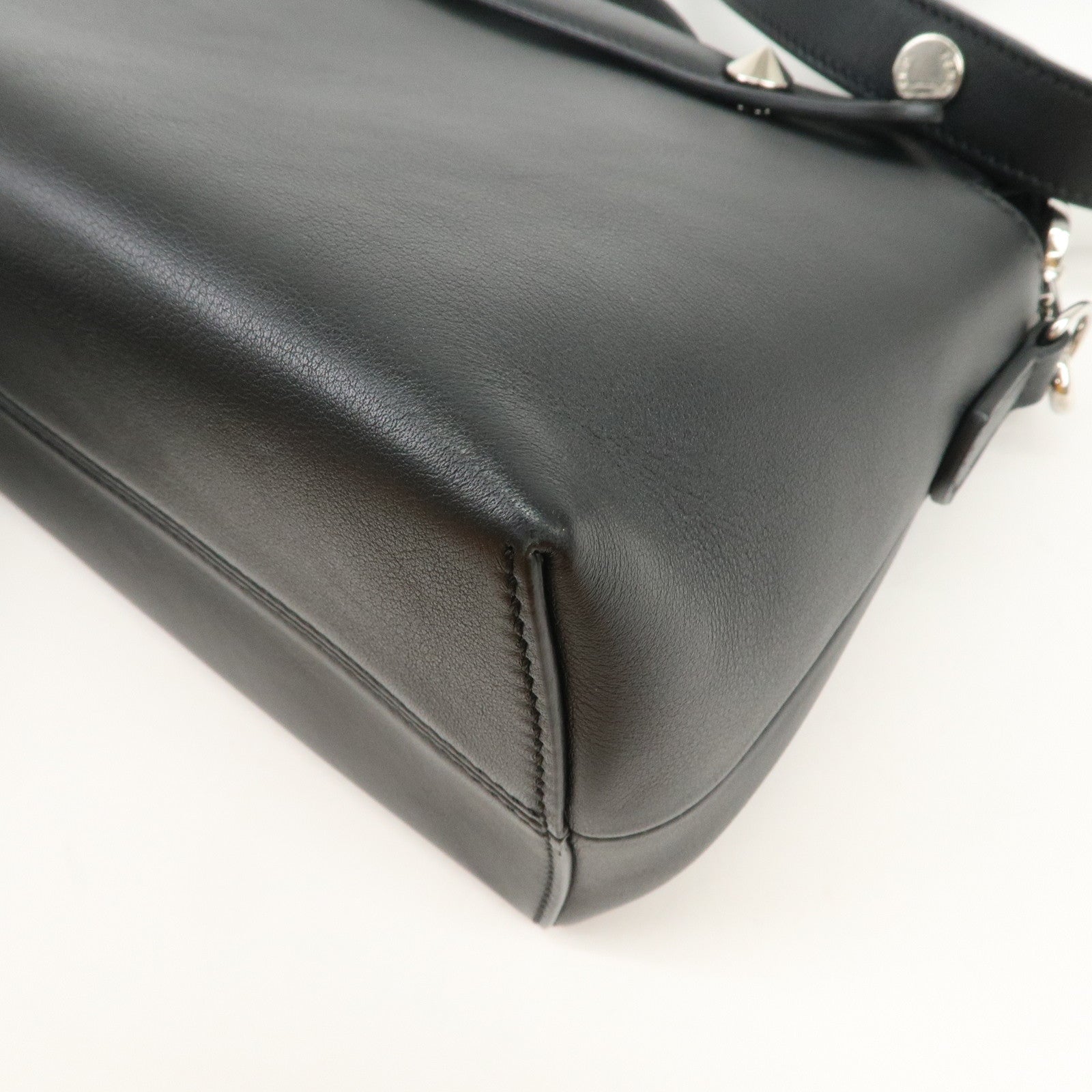 FENDI BY THE WAY MEDIUM 2Way Bag Shoulder Bag Black 8BL124