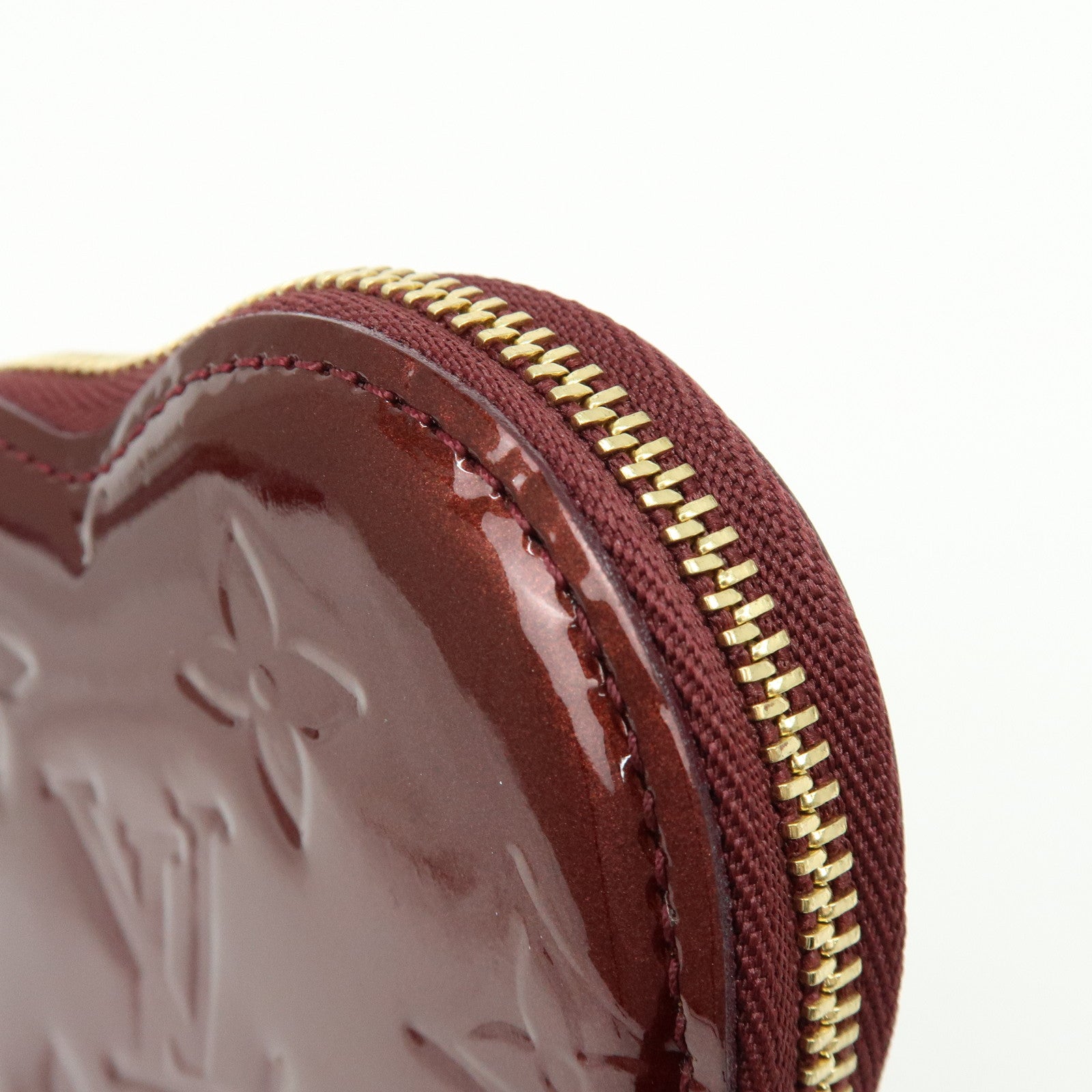 Louis Vuitton Monogram Vernis Porte Monnaie Coeur Coin Case M91480