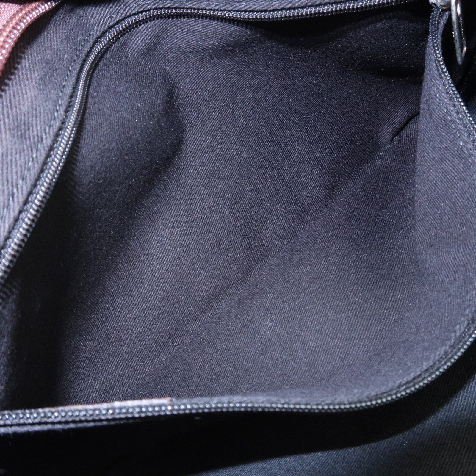 LOEWE Anagram Canvas Leather Shoulder Bag Hand Bag Denim Brown