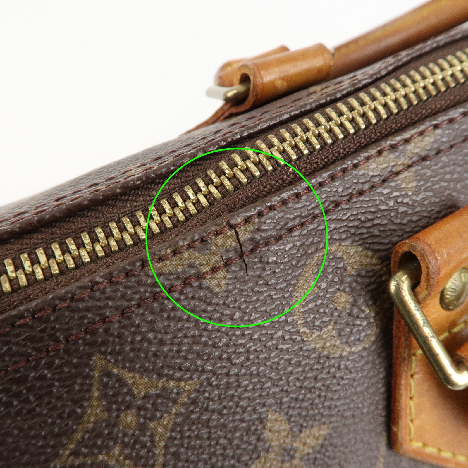 Louis Vuitton Monogram Speedy 30 Boston Bag Hand Bag Brown M41526 Used