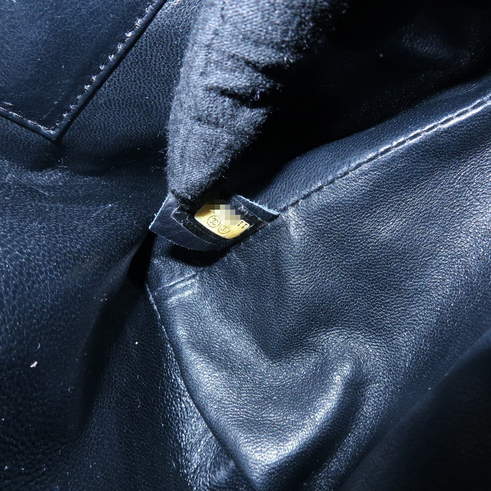 CHANEL Matelasse COCO Mark Medallion Caviar Skin Tote Bag A01804