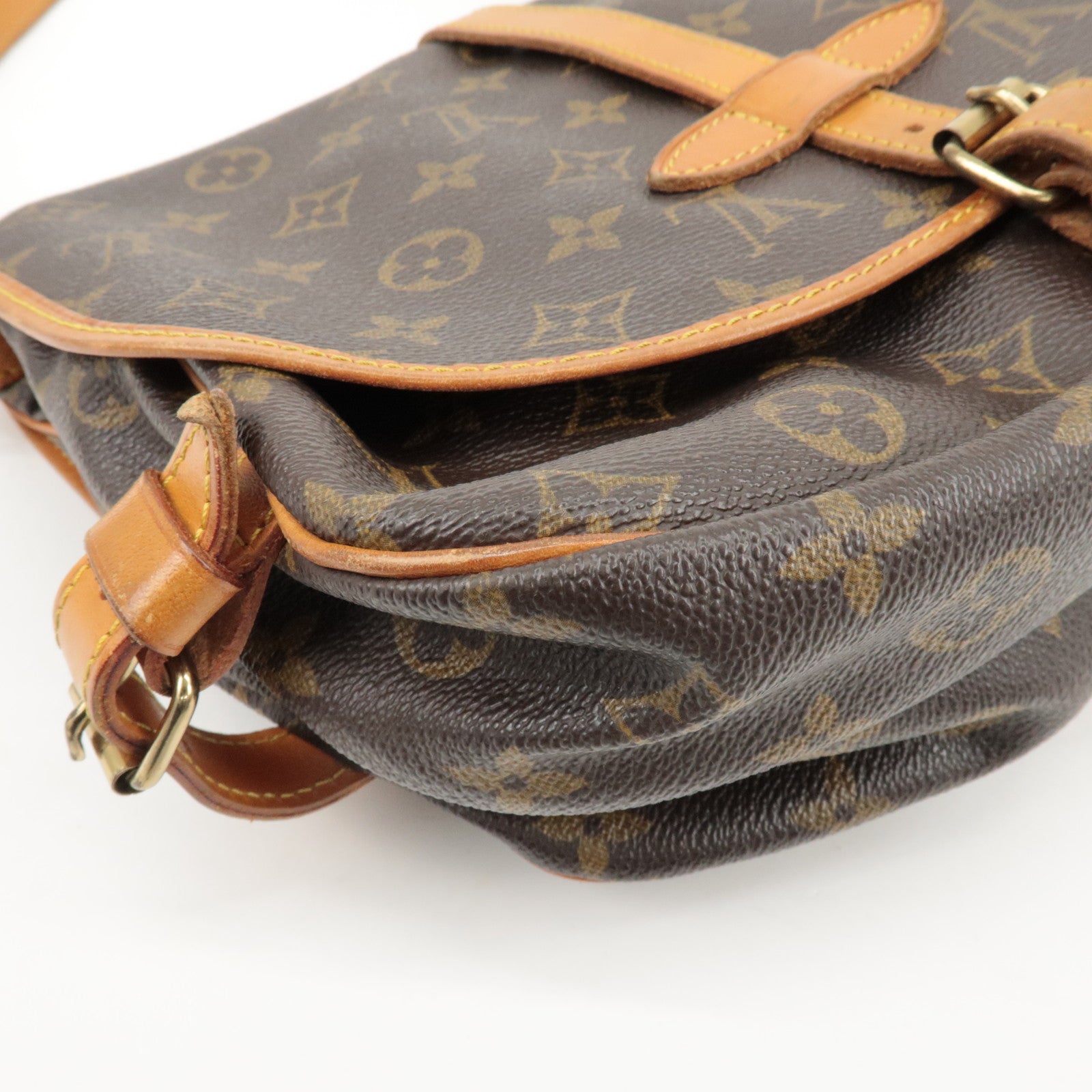 Louis Vuitton Monogram Saumur 30 Shoulder Bag Brown M42256 Used