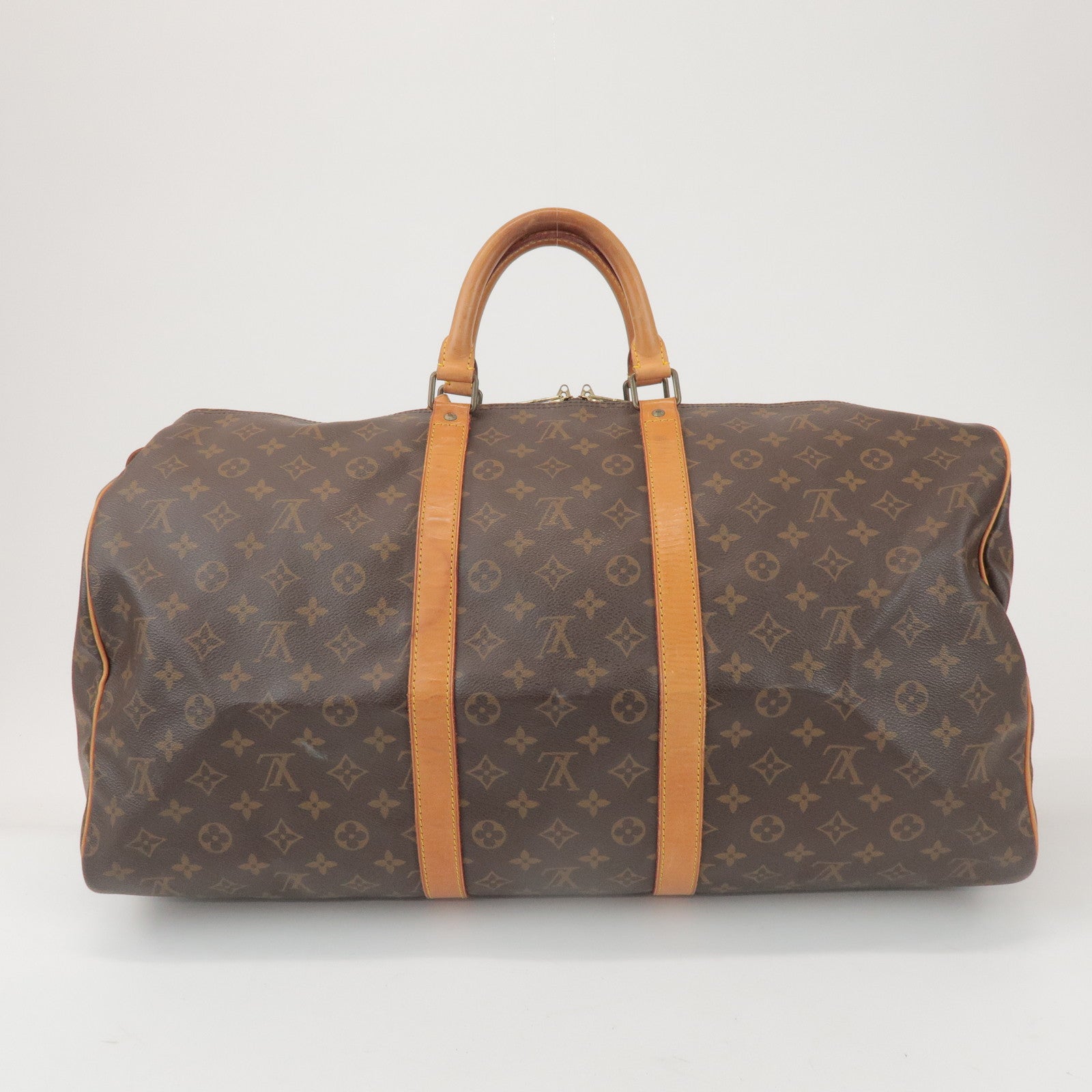 Louis Vuitton Monogram Keep All 55 Boston Bag Brown M41424