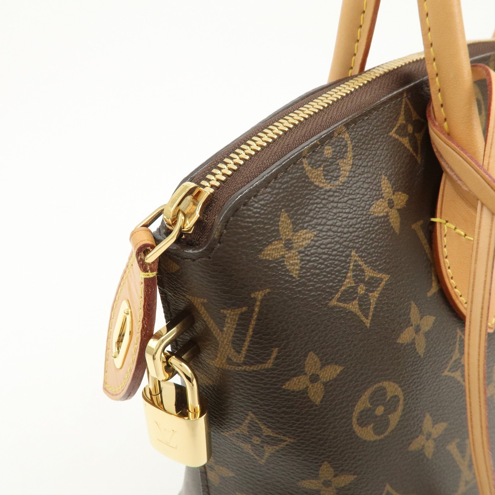 Louis Vuitton Monogram Leather Lockit PM Hand Bag Brown M40613