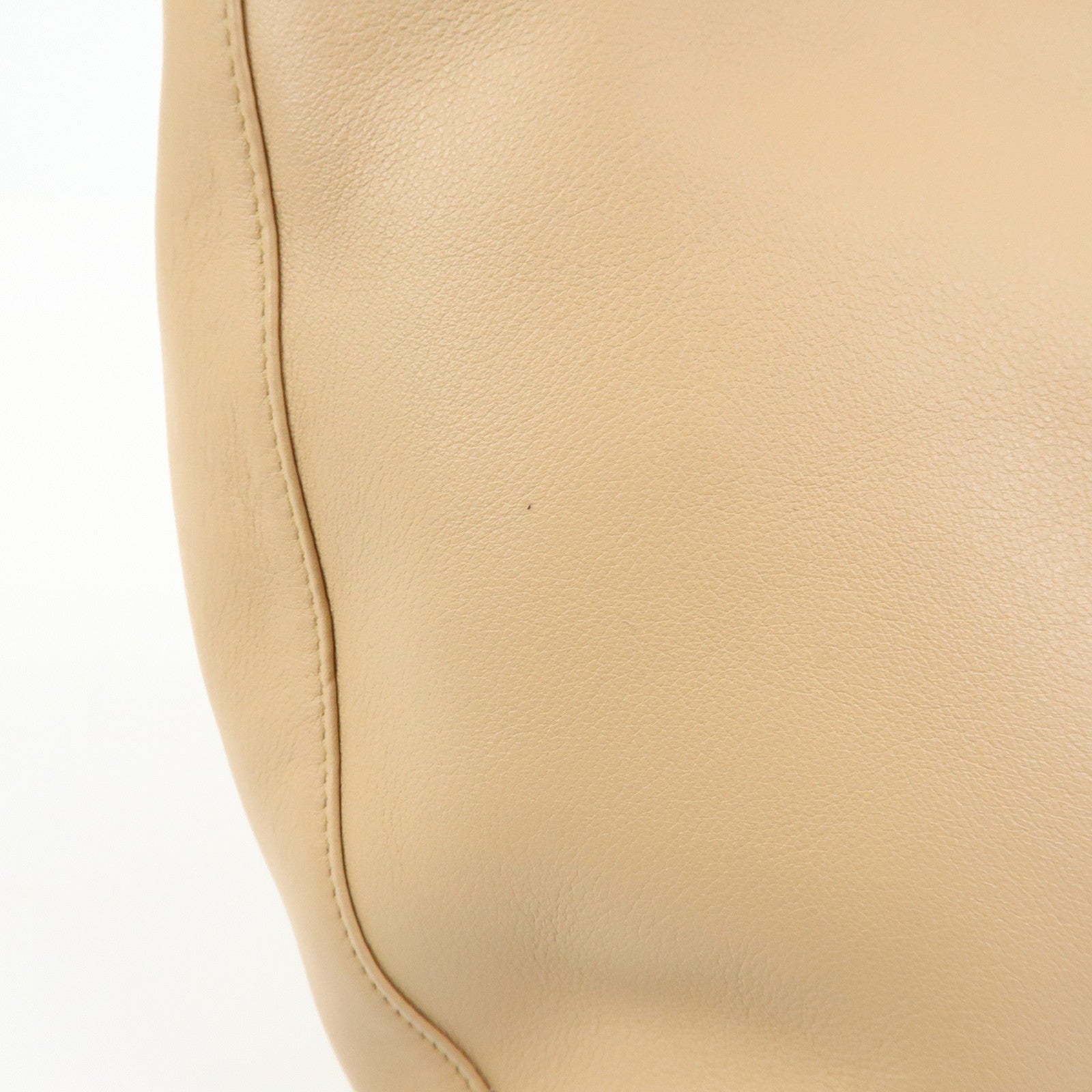 Cartier Trinity Leather Shoulder Bag Hand Bag Beige