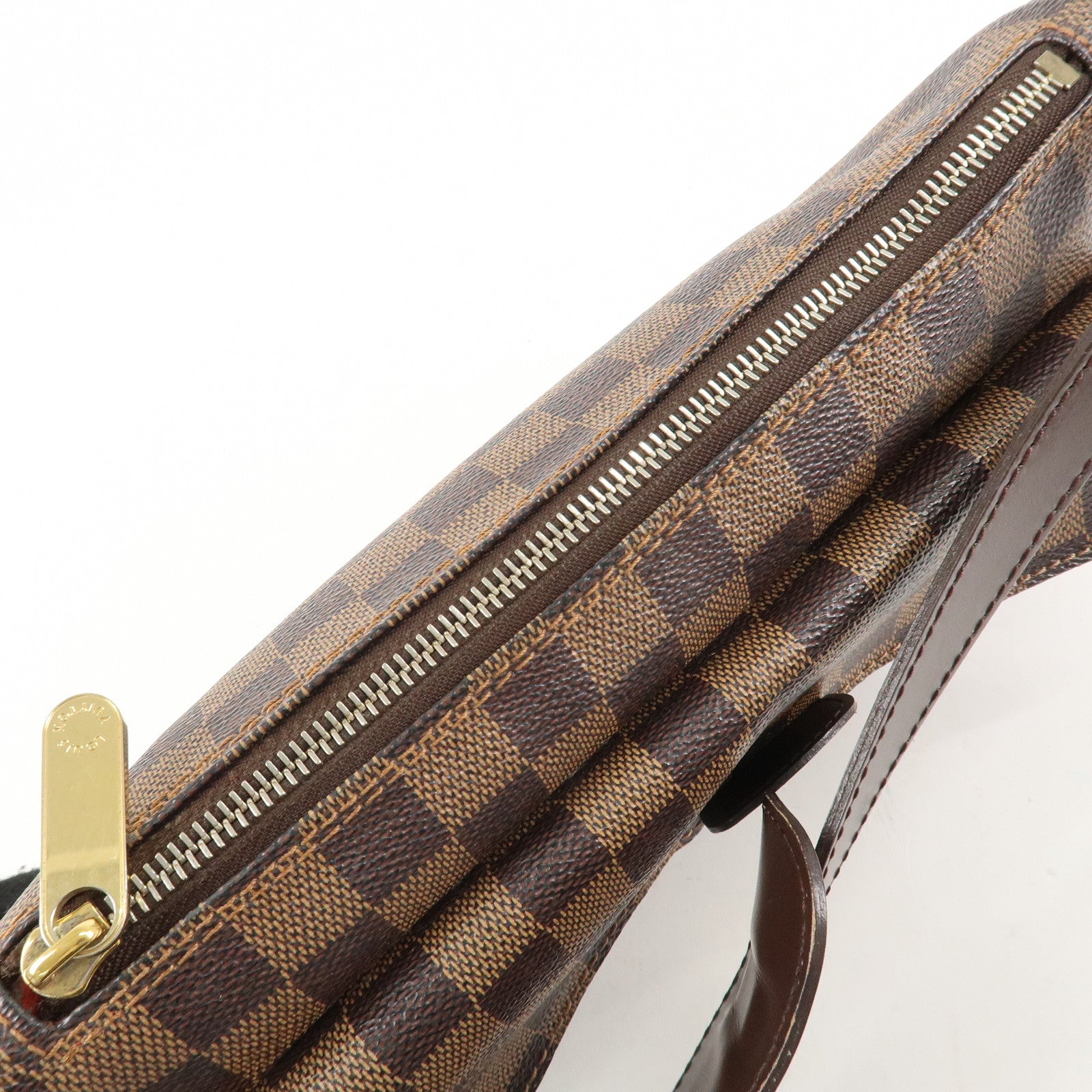 Louis Vuitton Damier Leather Canvas Ravello GM Shoulder Bag N60006 Used