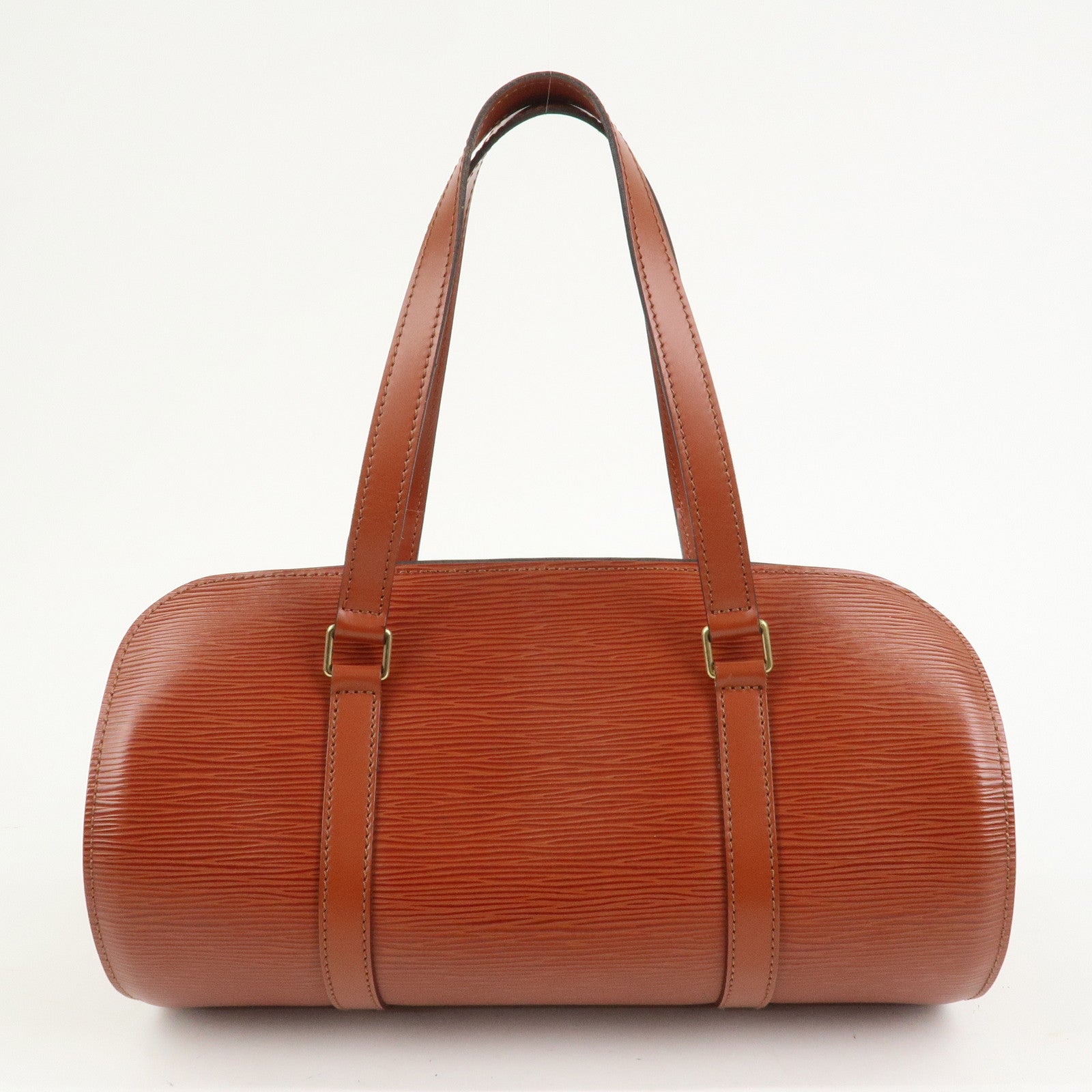 Louis Vuitton Epi Leather Soufflot Hand Bag Kenya Brown M52223