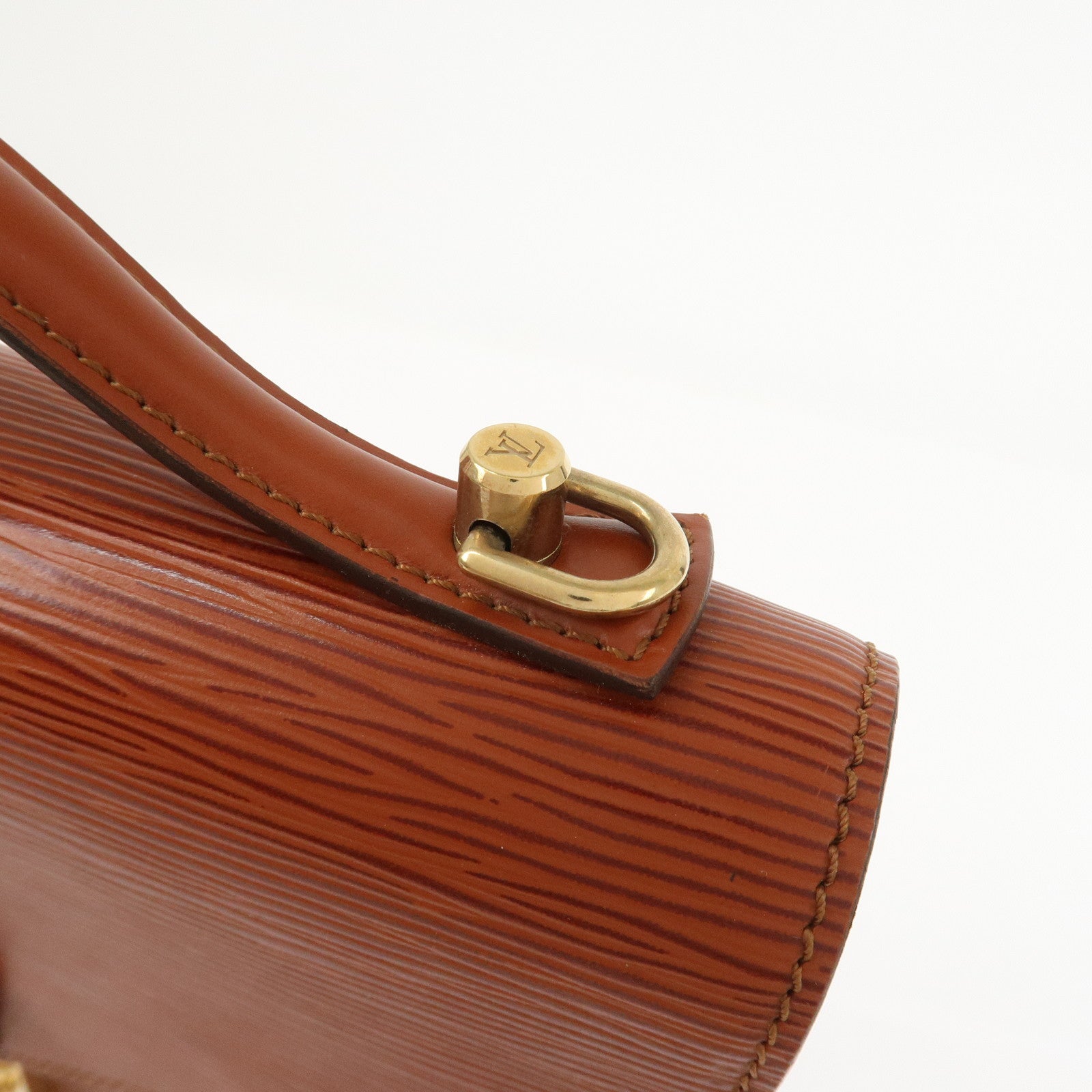 Louis Vuitton Epi Monceau 2way Bag Hand Bag Kenya Brown M52123