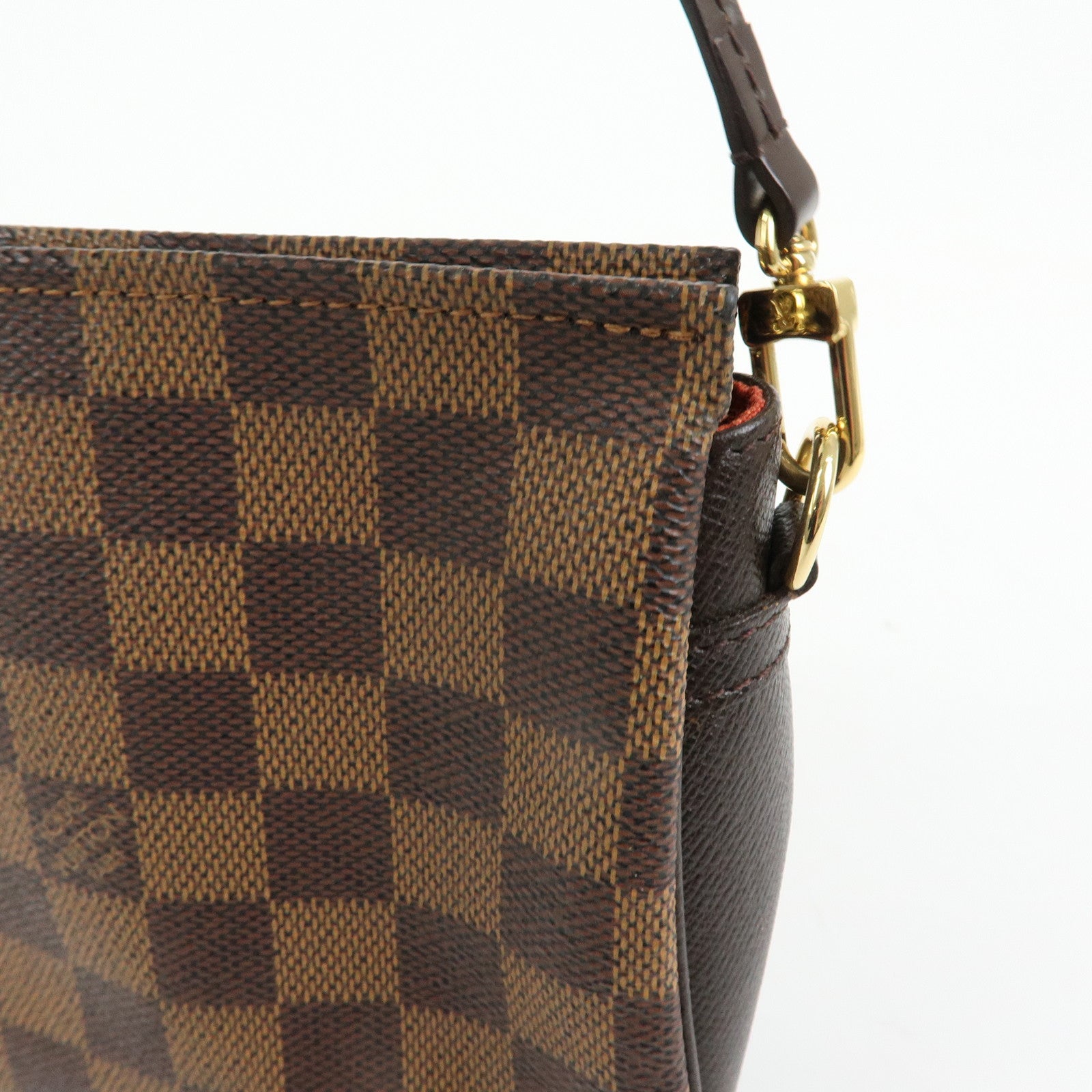 Louis Vuitton Damier Trousse Makeup Accessory Pouch Brown N51982