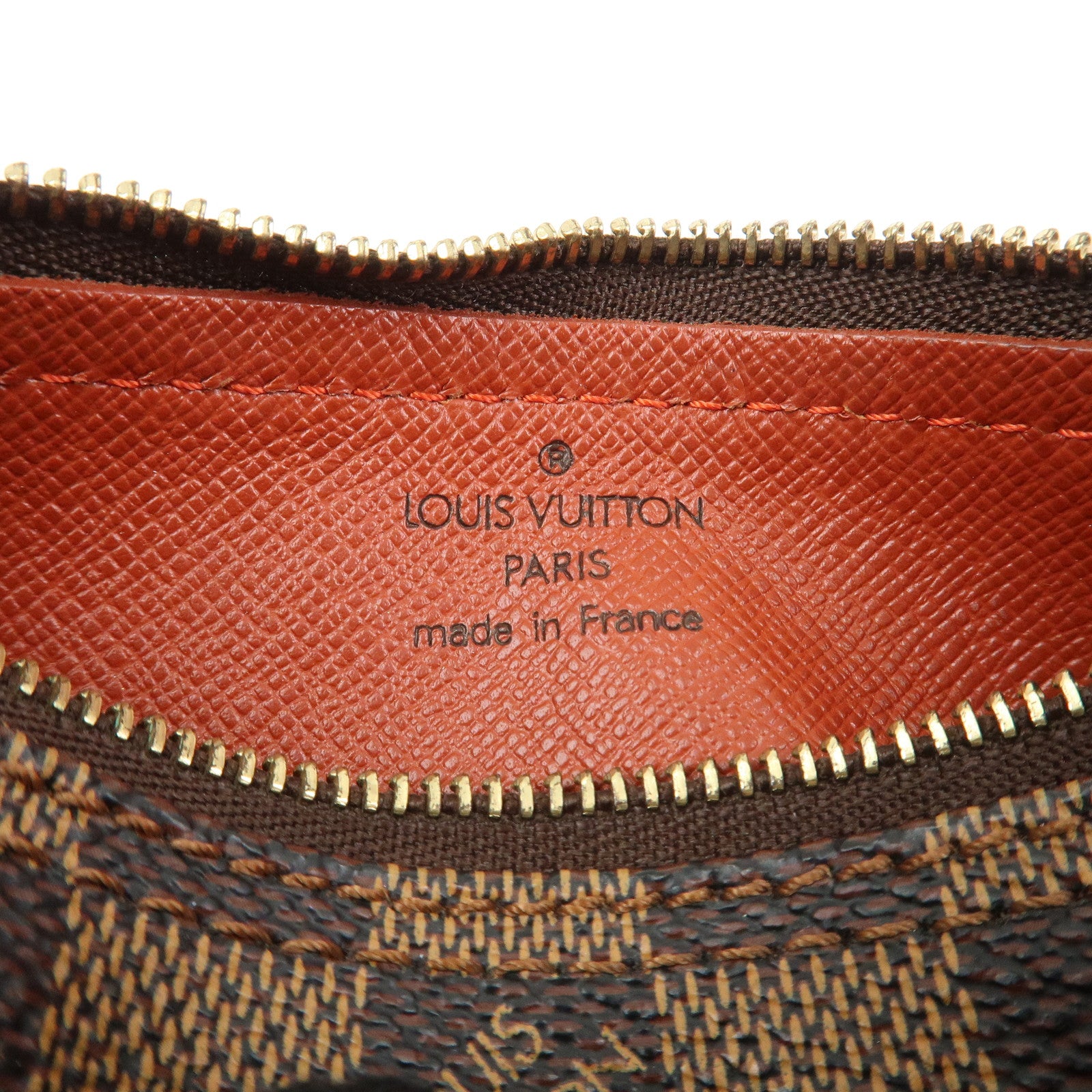 Louis Vuitton Damier Ebene Mini Pouch for Papillon Bag Brown