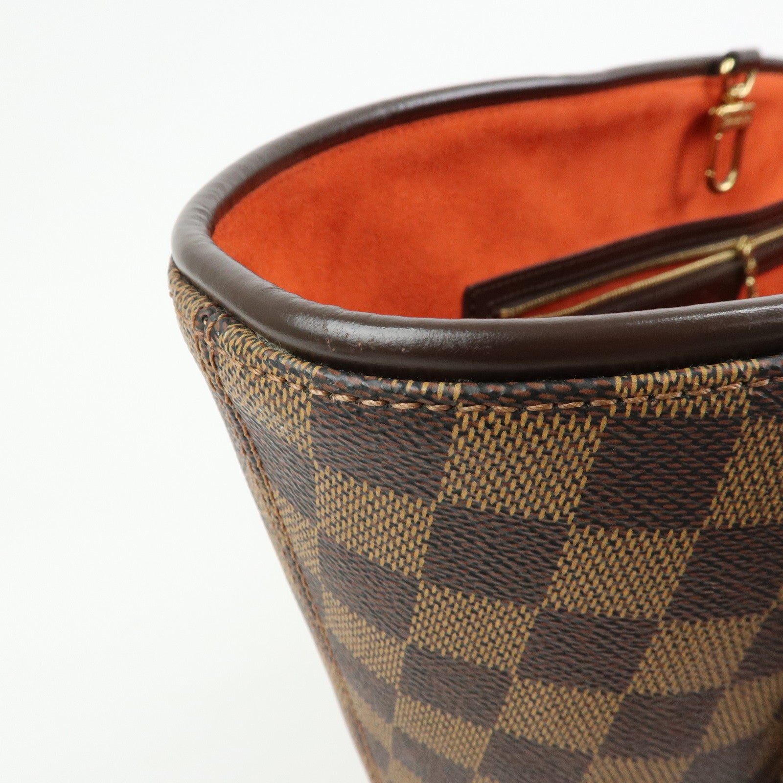 Louis Vuitton Damier Canvas Leather Manosque GM Hand Bag N51120