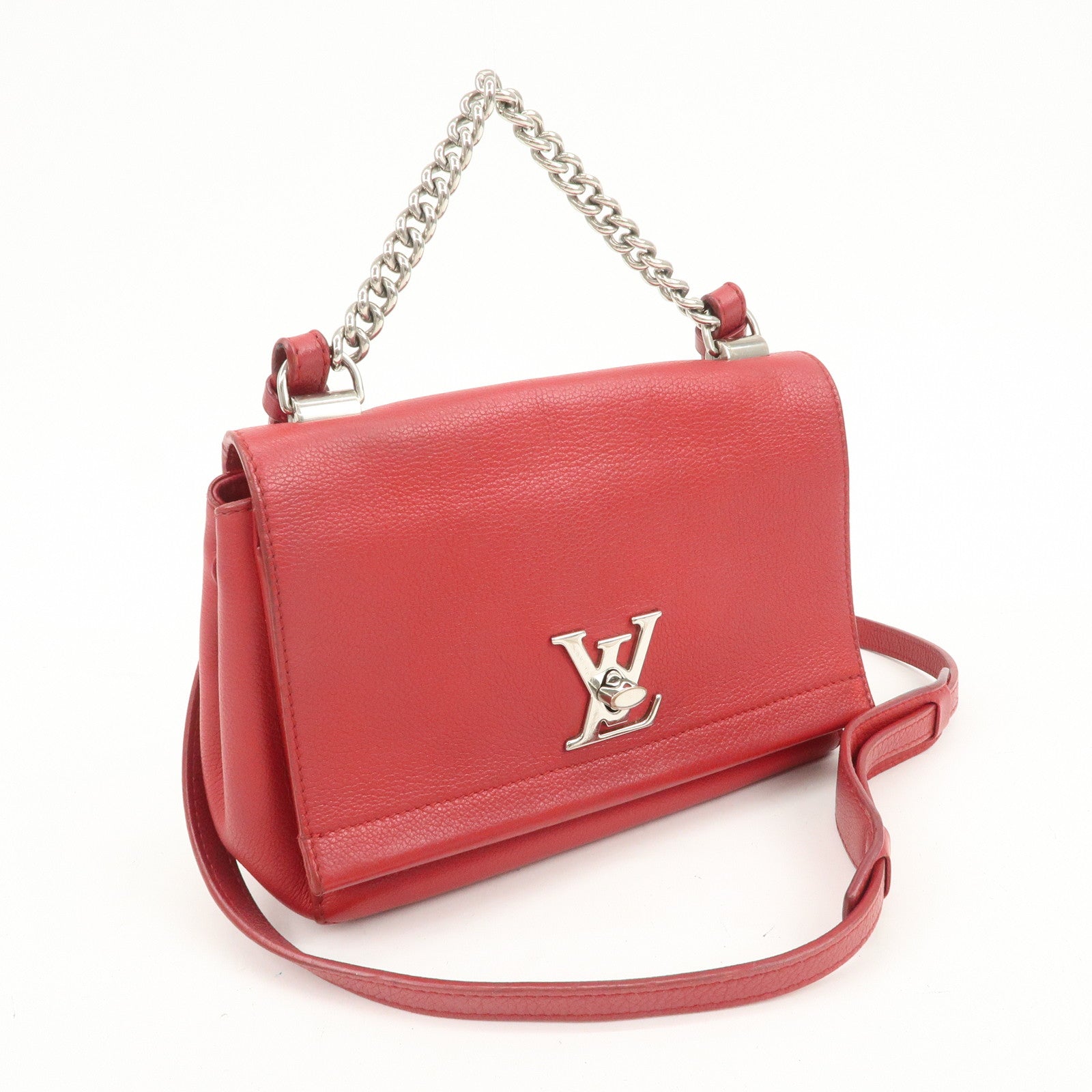 Louis Vuitton Lockme 2 BB 2Way Bag Shoulder Bag Hand Bag Red M51202