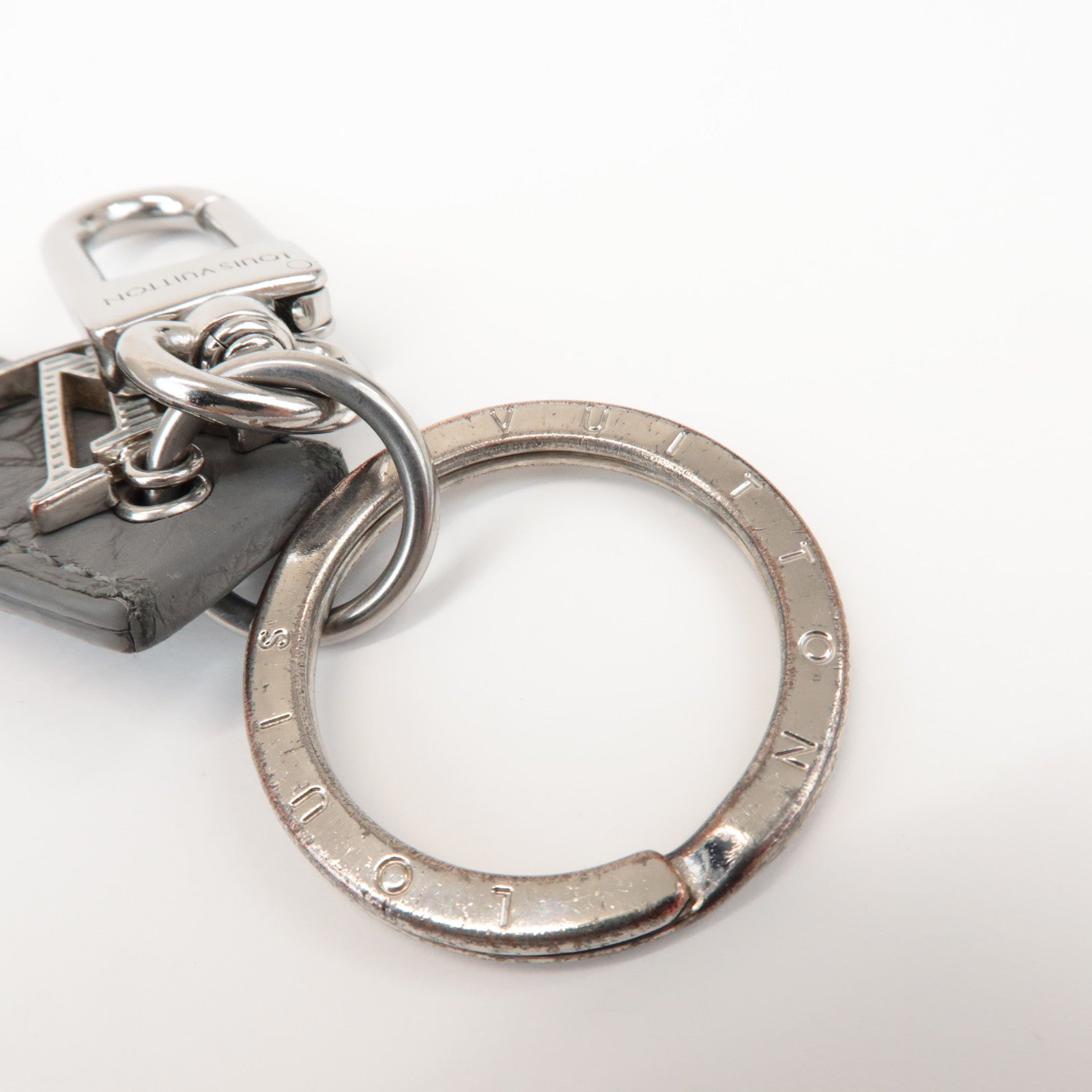 Louis Vuitton Monogram Shadow Dragonne Key Charm Key Holder M82373