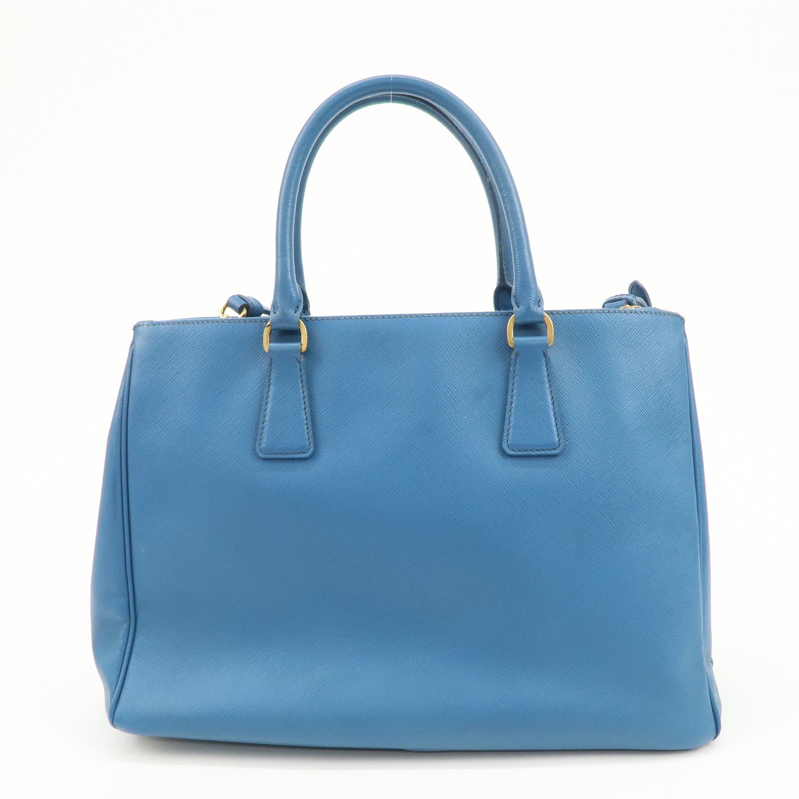 PRADA Galleria Saffiano Leather 2Way Bag Hand Bag Blue BN2274