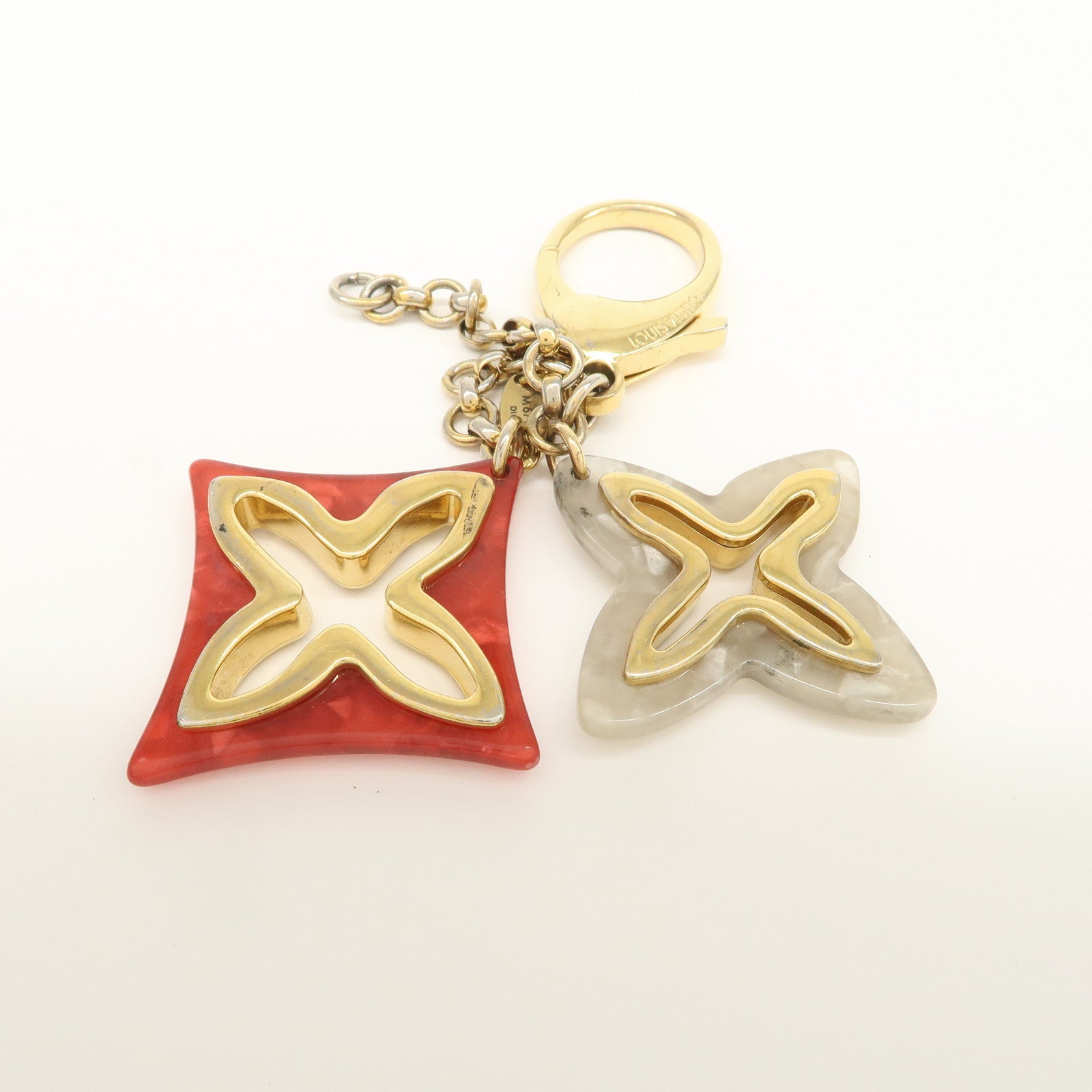 Louis Vuitton Bijoux Sac Insolence Bag Charm Gold Red M67947