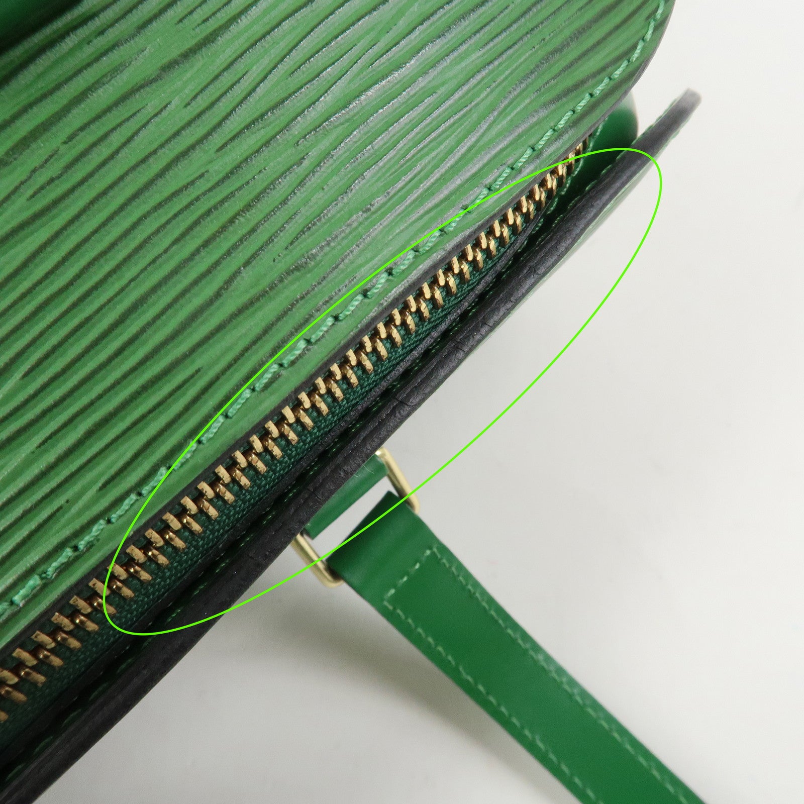 Louis Vuitton Epi Soufflot Hand Bag Borneo Green M52224