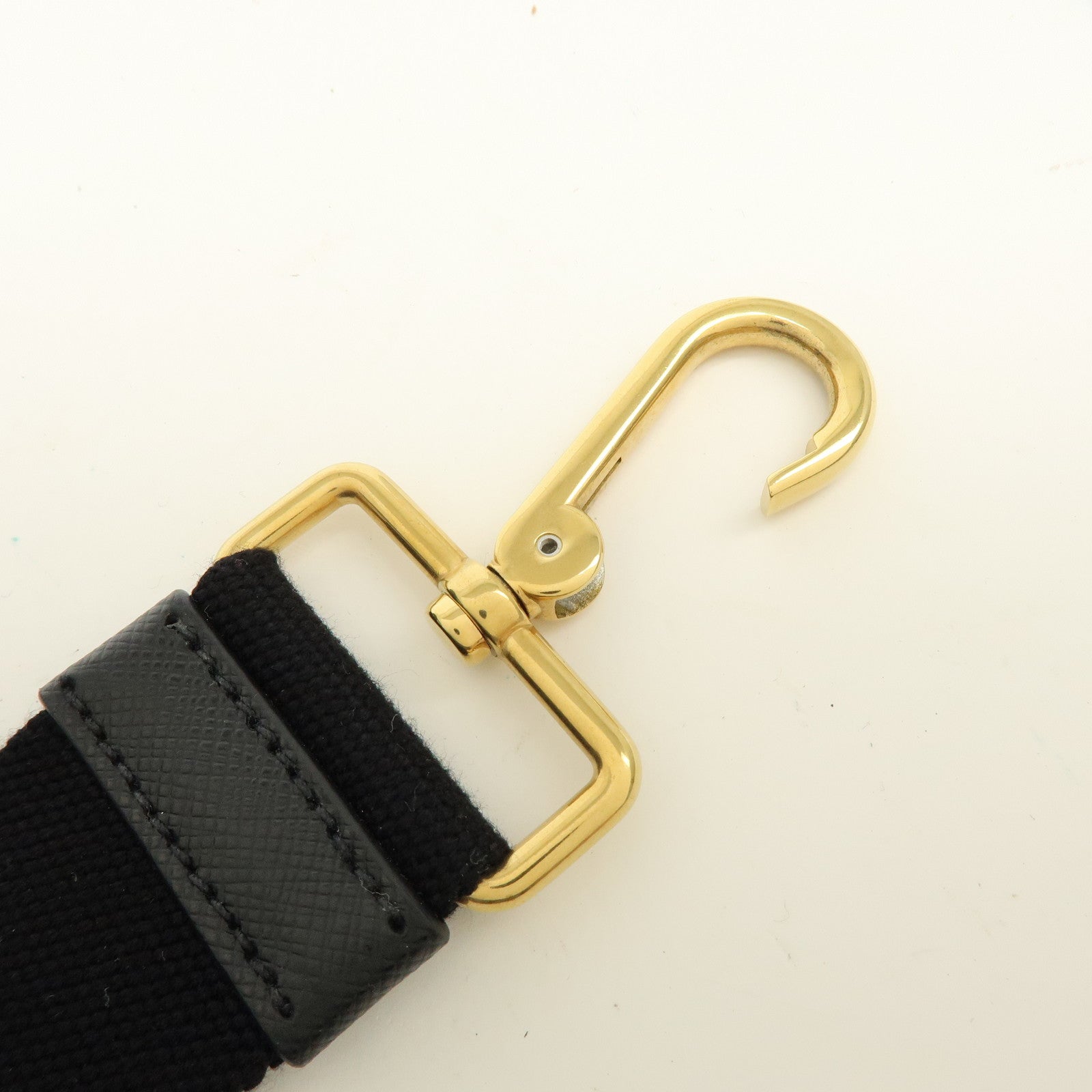 PRADA Canapa Canvas 2Way Bag Hand Bag Shoulder Bag Black