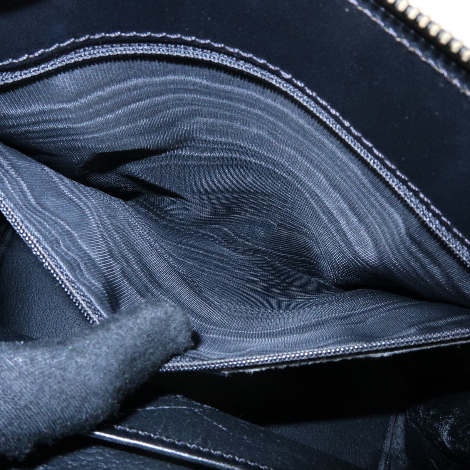 CELINE Macadam PVC Leather 2Way Bag Hand Bag Shoulder Bag Brown