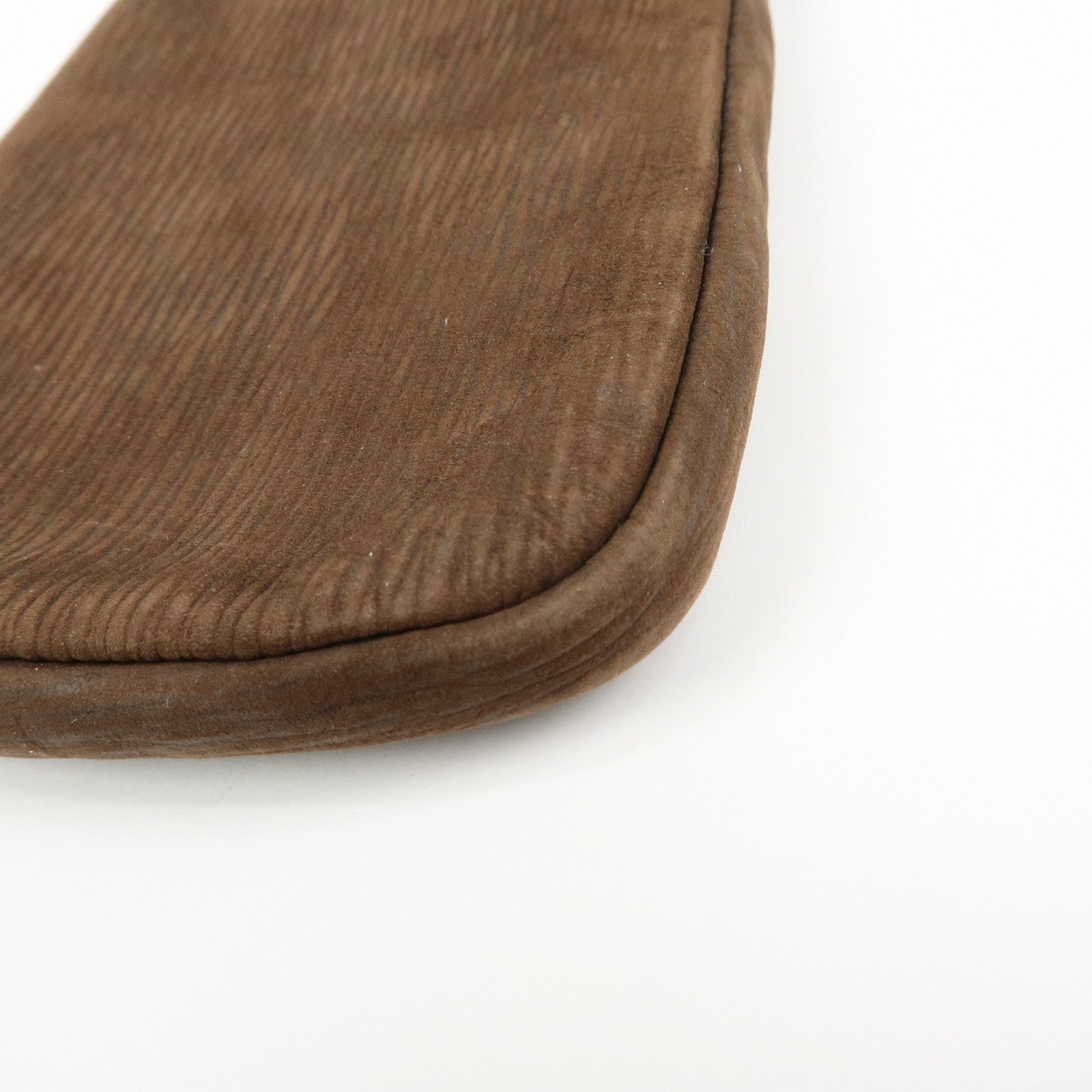 LOEWE Velazquez Suede Leather Pouch Glasses Case Brown Black