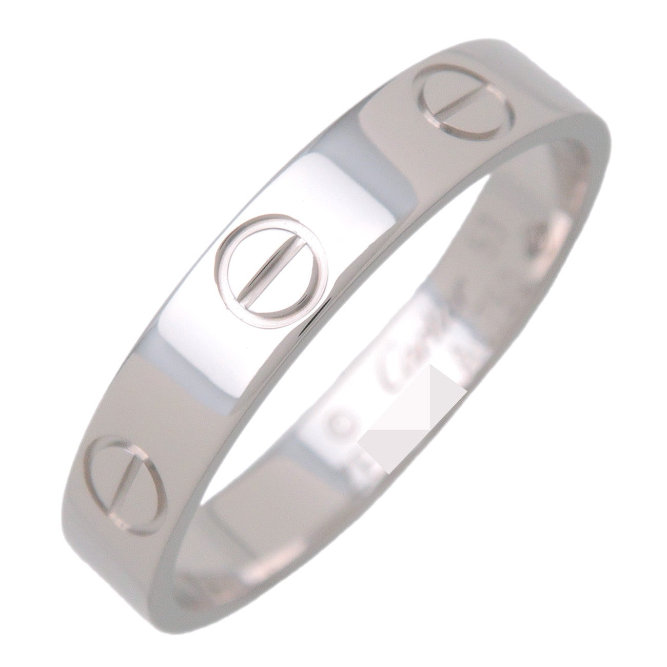 Cartier Mini Love Ring K18 750WG White Gold #53 US6.5 EU53 B4085100