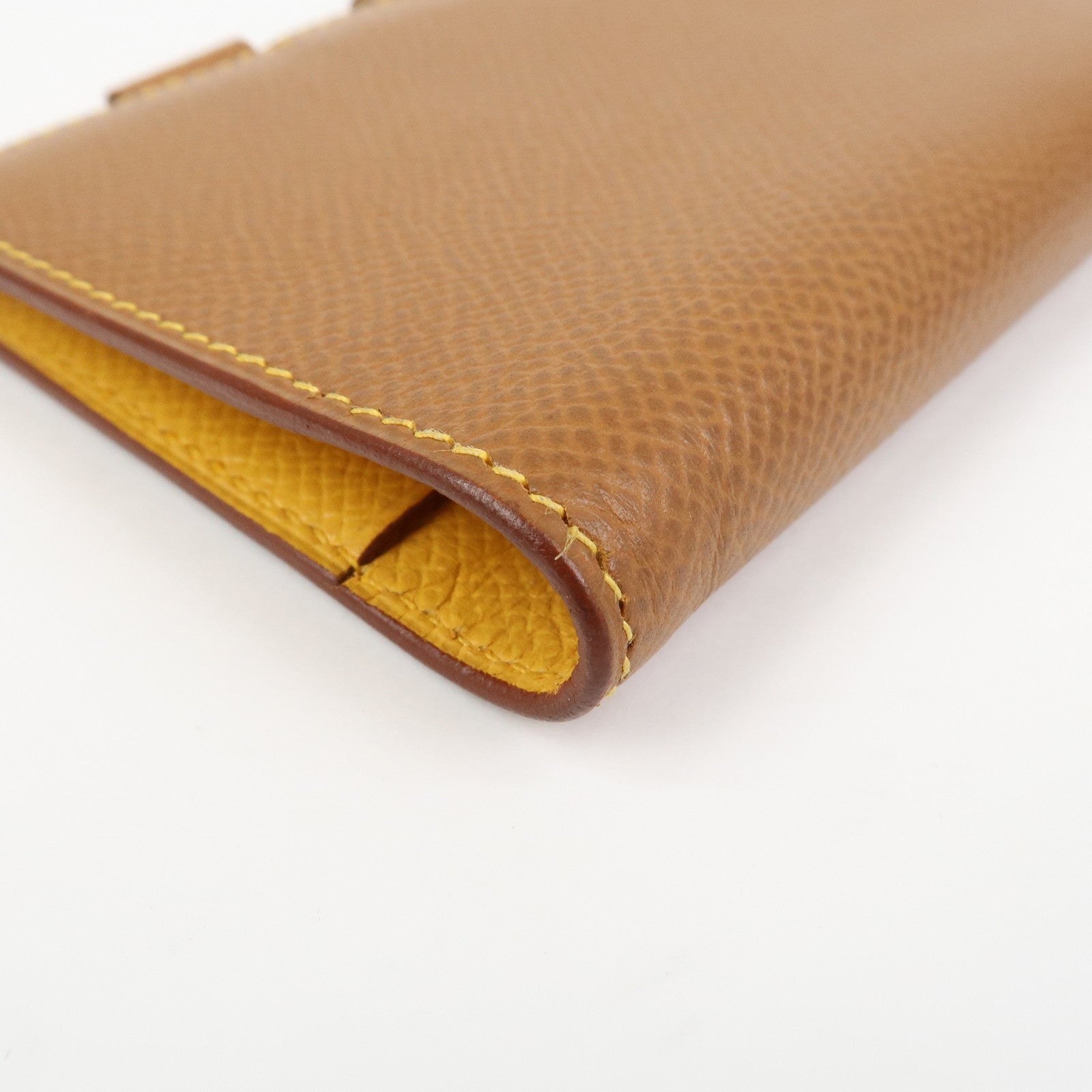 HERMES Agenda PM Leather Planner Cover □B Stamped Gold