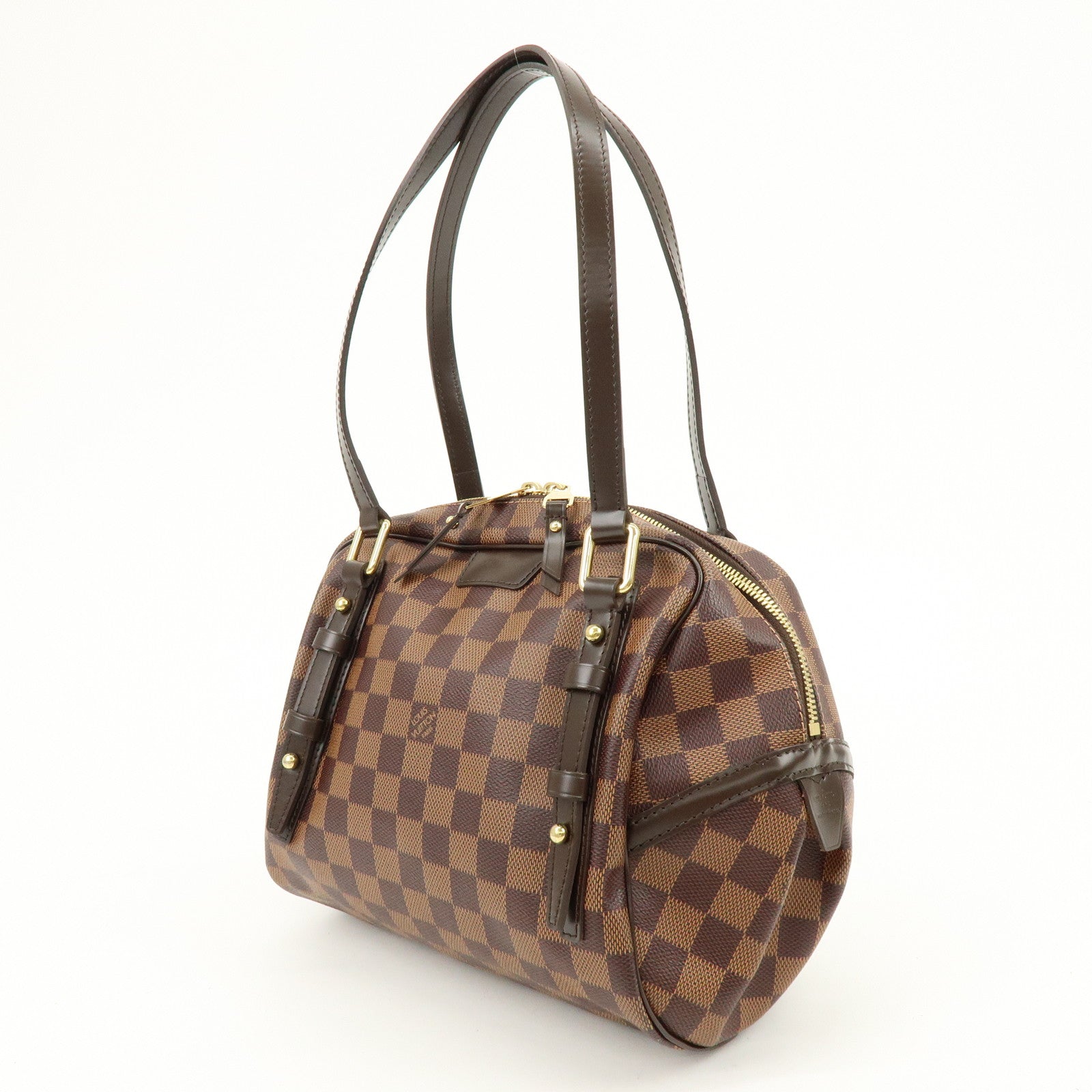 Louis Vuitton Damier Ebene Rivington PM Shoulder Hand Bag N41157