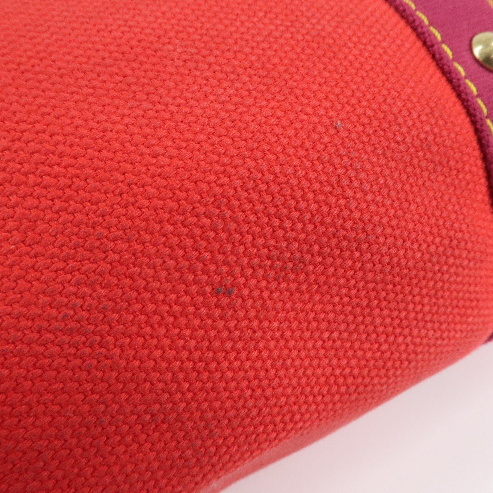 Louis Vuitton Antigua Cabas GM Canvas Shoulder Bag Rouge M40031 Used