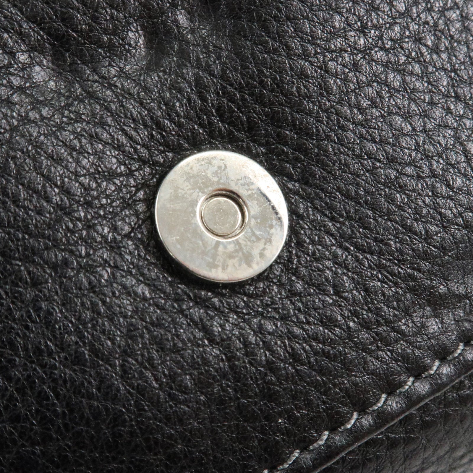 Chloe Paddington Leather Shoulder Bag Hand Bag Black Gold HDW Used