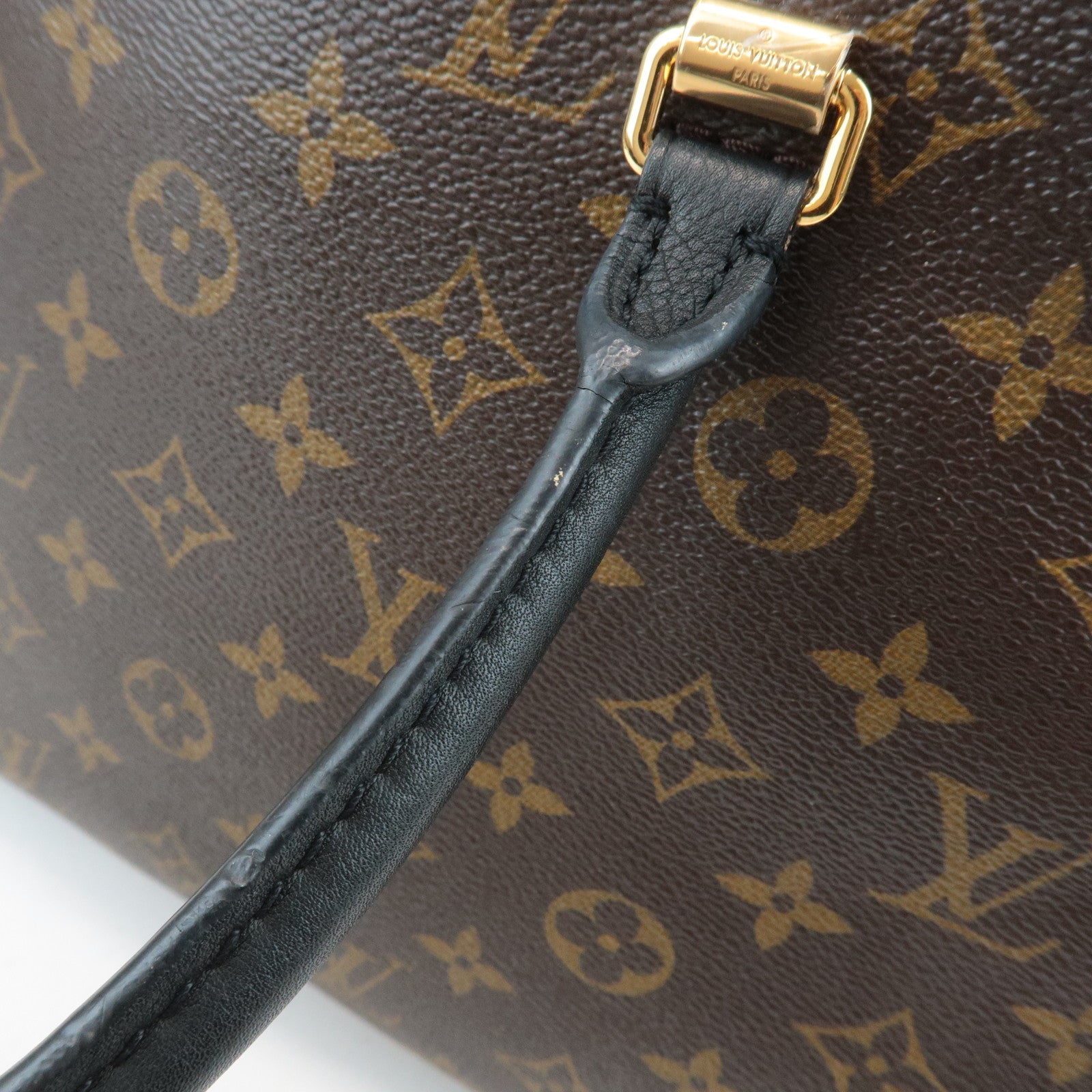 Louis Vuitton Monogram Pallas 2Way Hand Bag Noir M42756 Used