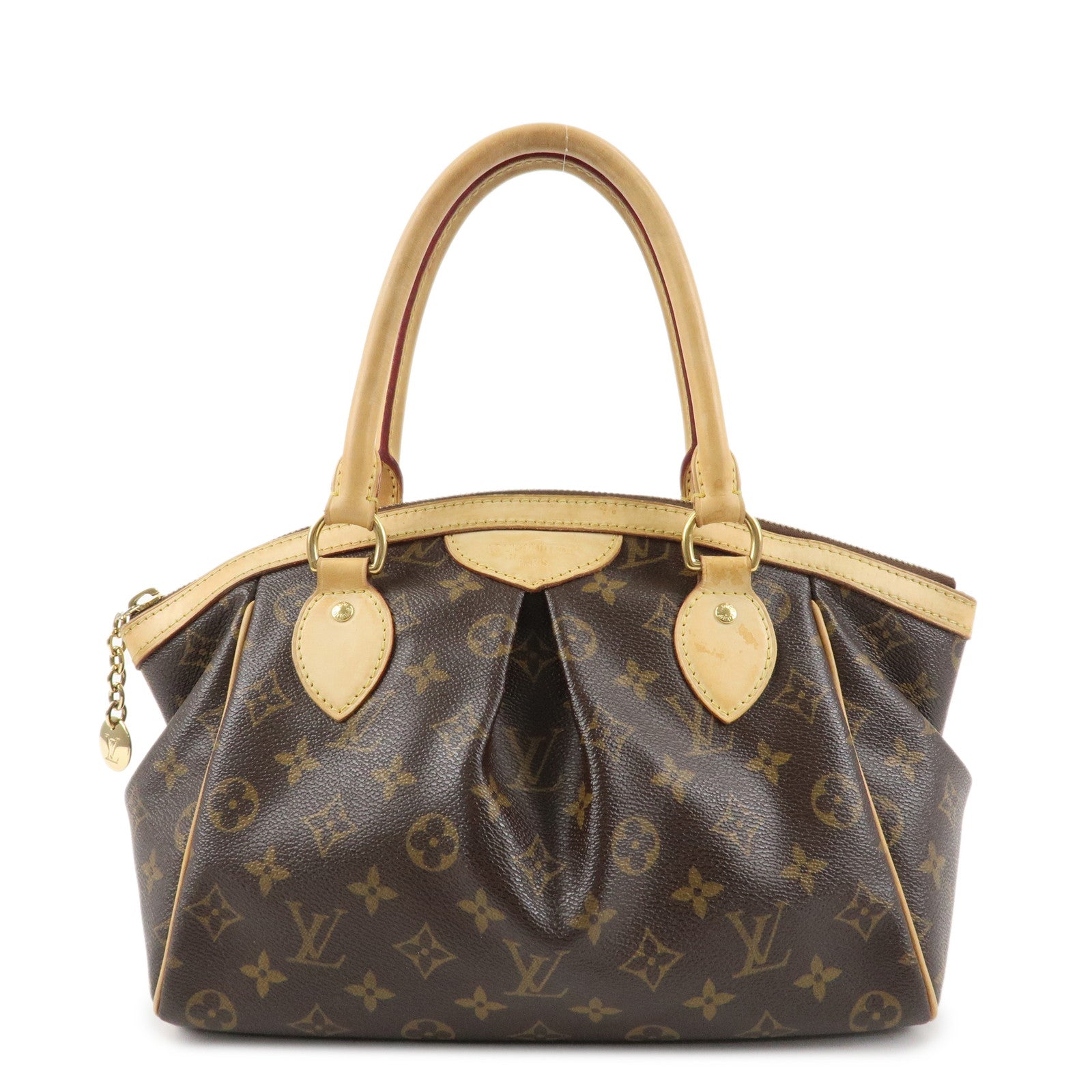 Louis Vuitton Monogram Canvas Tivoli PM Hand Bag Brown M40143 Used