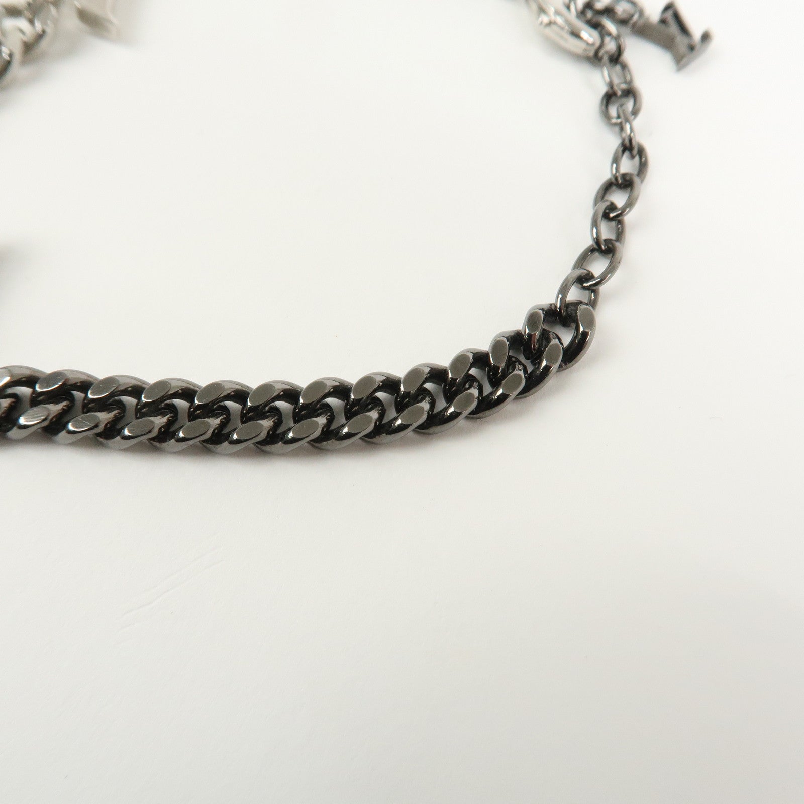 Louis Vuitton Monogram LV Instinct Bracelet Metal Silver M00508