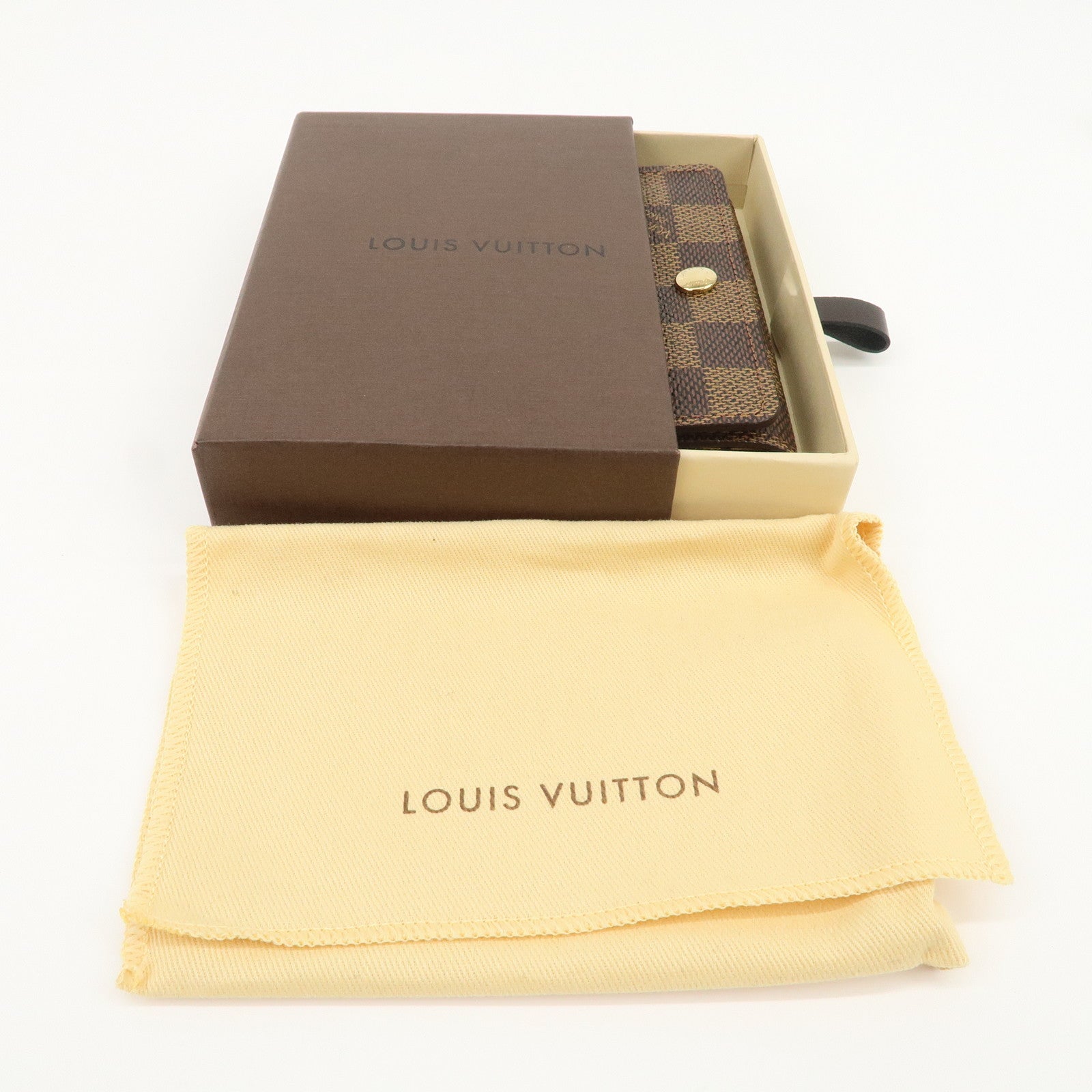 Louis Vuitton Damier Multicles 4 Key Case Damier Ebene Brown N62631