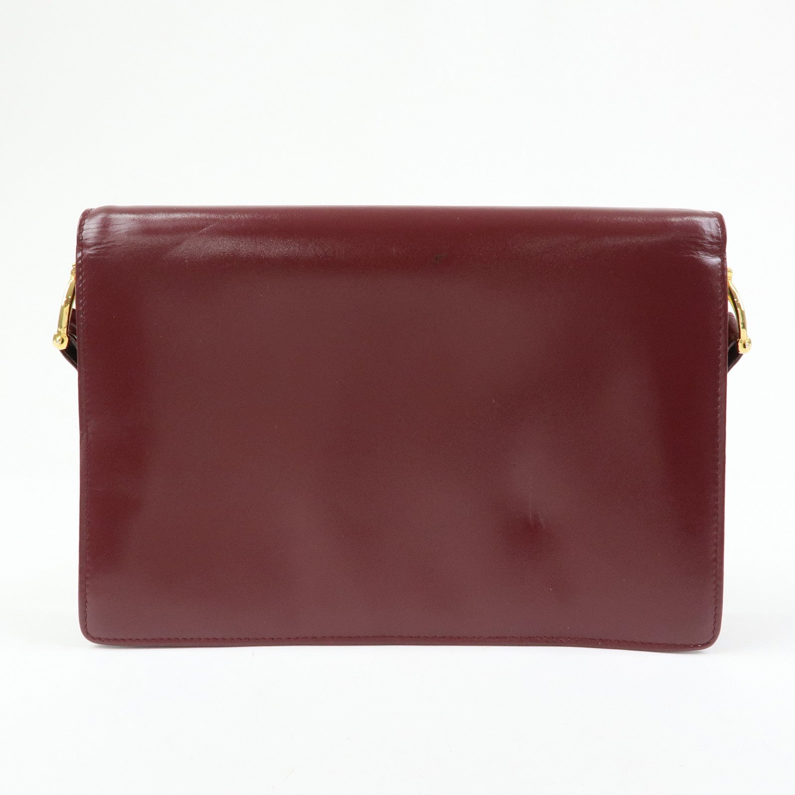 Cartier Must de Cartier Leather Shoulder Bag Crossbody Bag Bordeaux