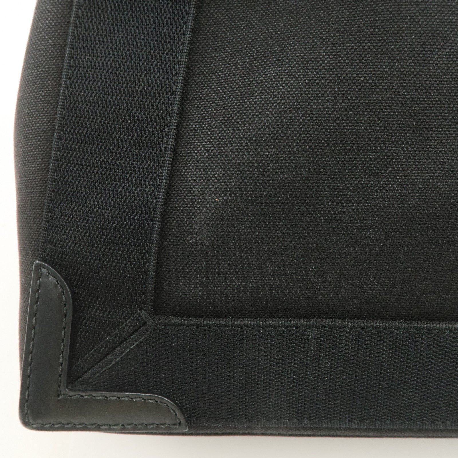 BALENCIAGA Cabas XS Canvas Leather 2Way Tote Bag Shoulder Bag Black
