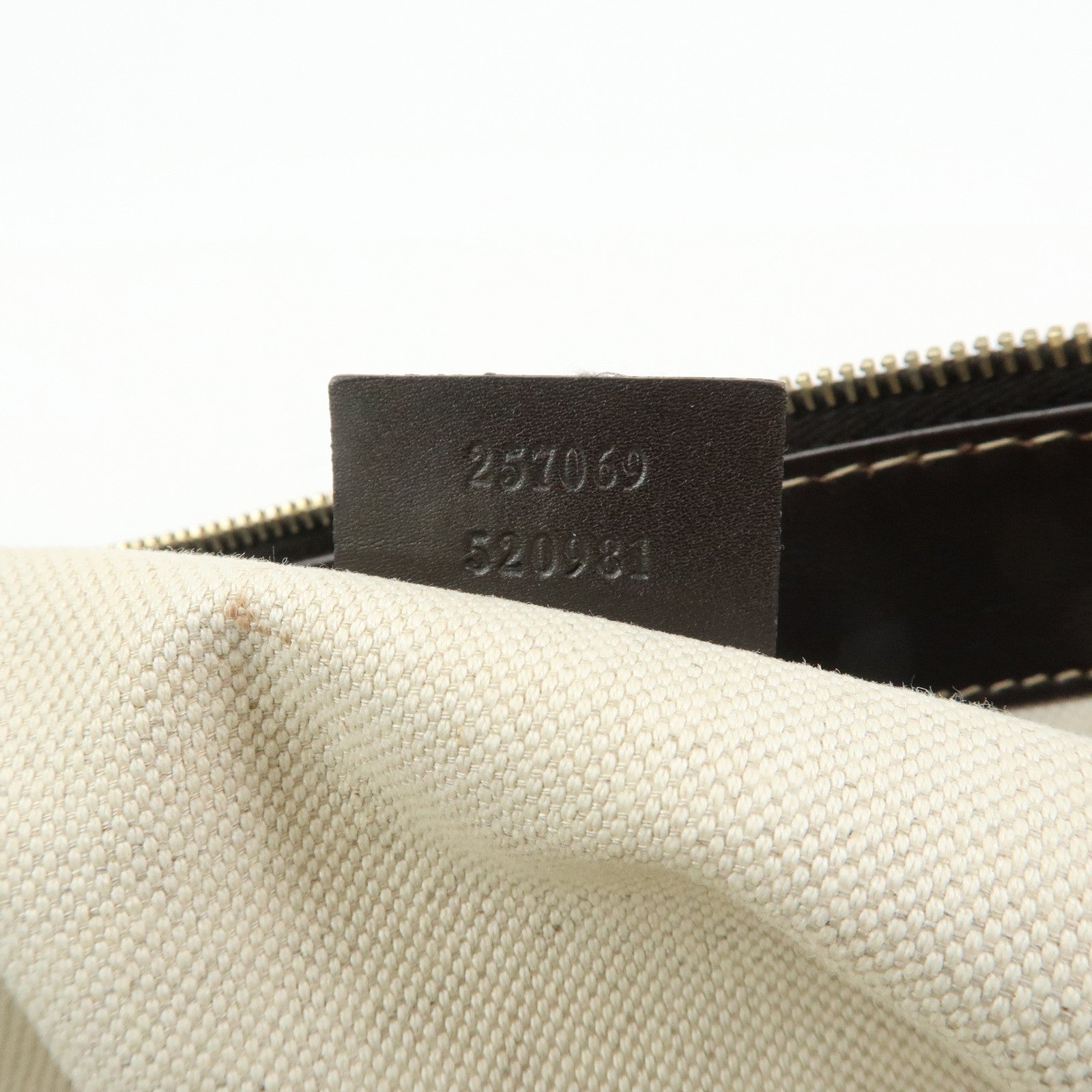 GUCCI Interlocking G Lovely Canvas Tote Bag Beige Brown 257069