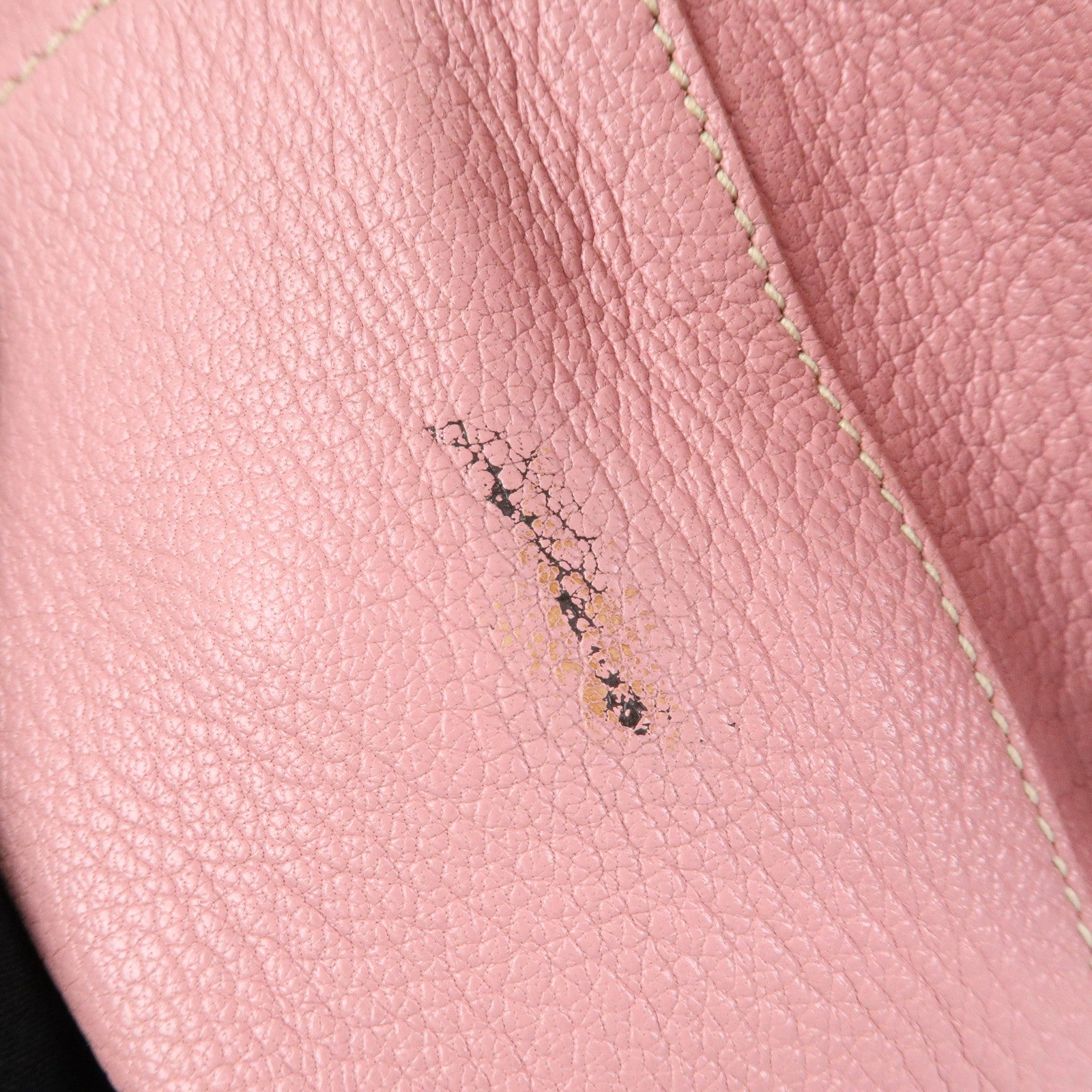 MIU MIU Madras Leather 2Way Shoulder Bag Hand Bag Pink RN0886