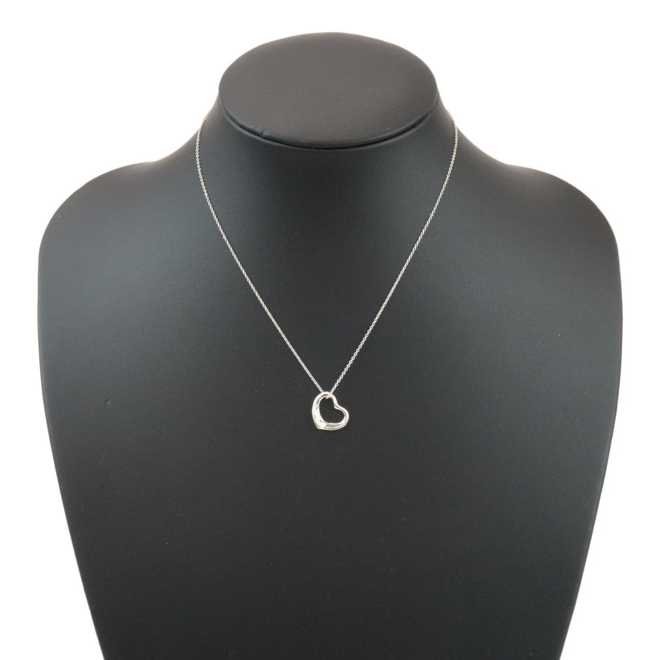 Tiffany & Co Open Heart Necklace 15MM SV925 Silver