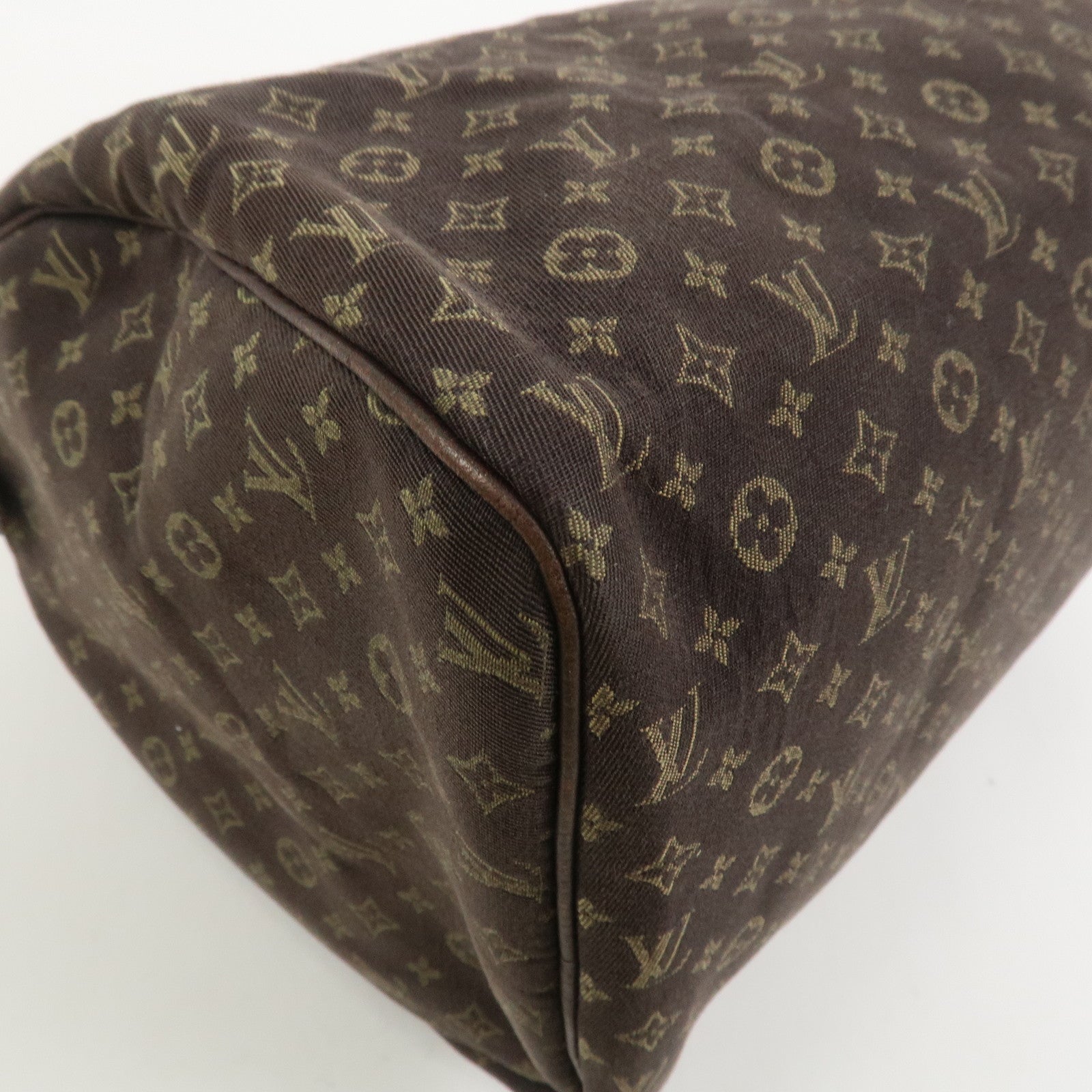 Louis Vuitton Monogram Mini Lin Speedy 30 Boston Bag Ebene M95224