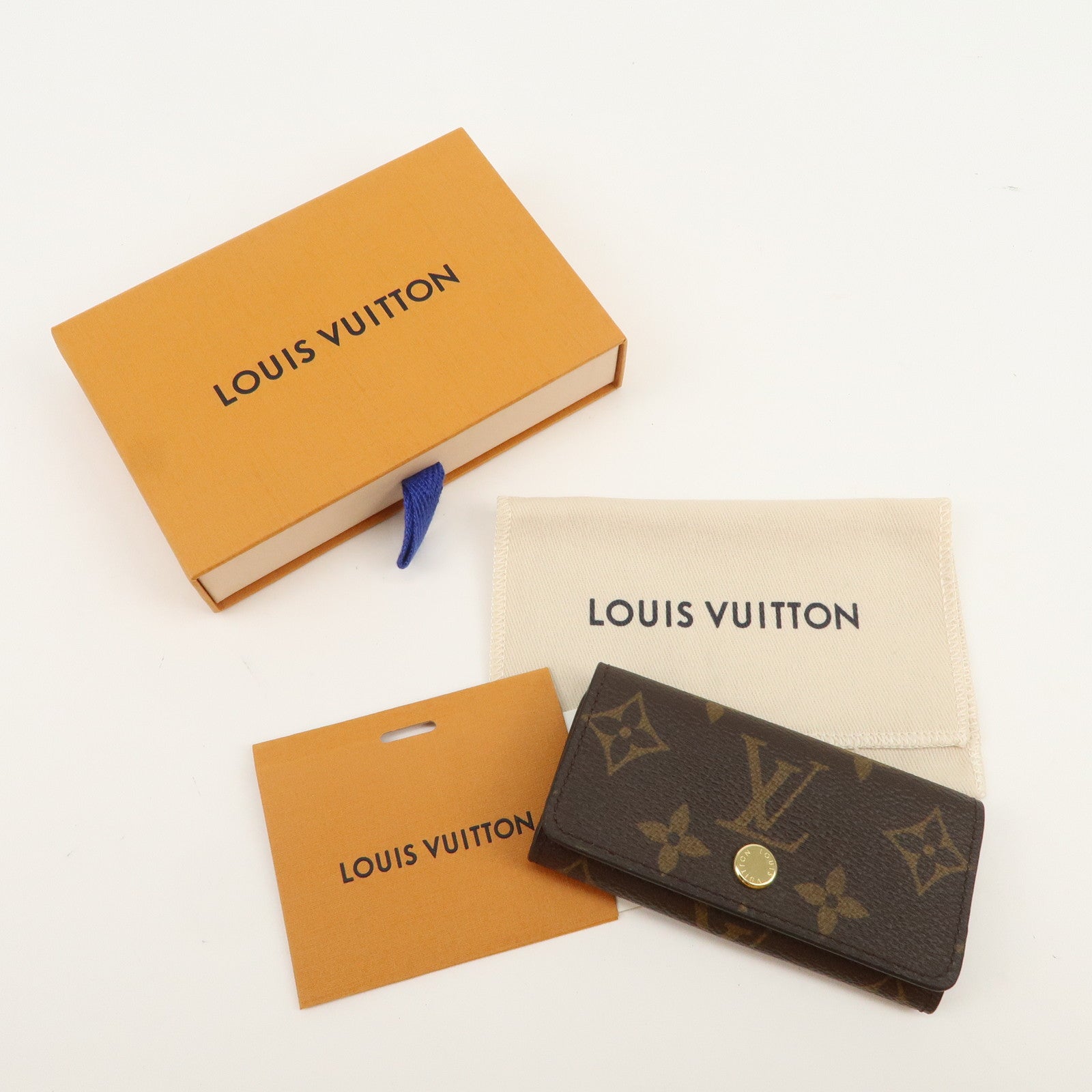 Louis Vuitton Monogram Multicles 4 Key Case Key Holder Brown M6263