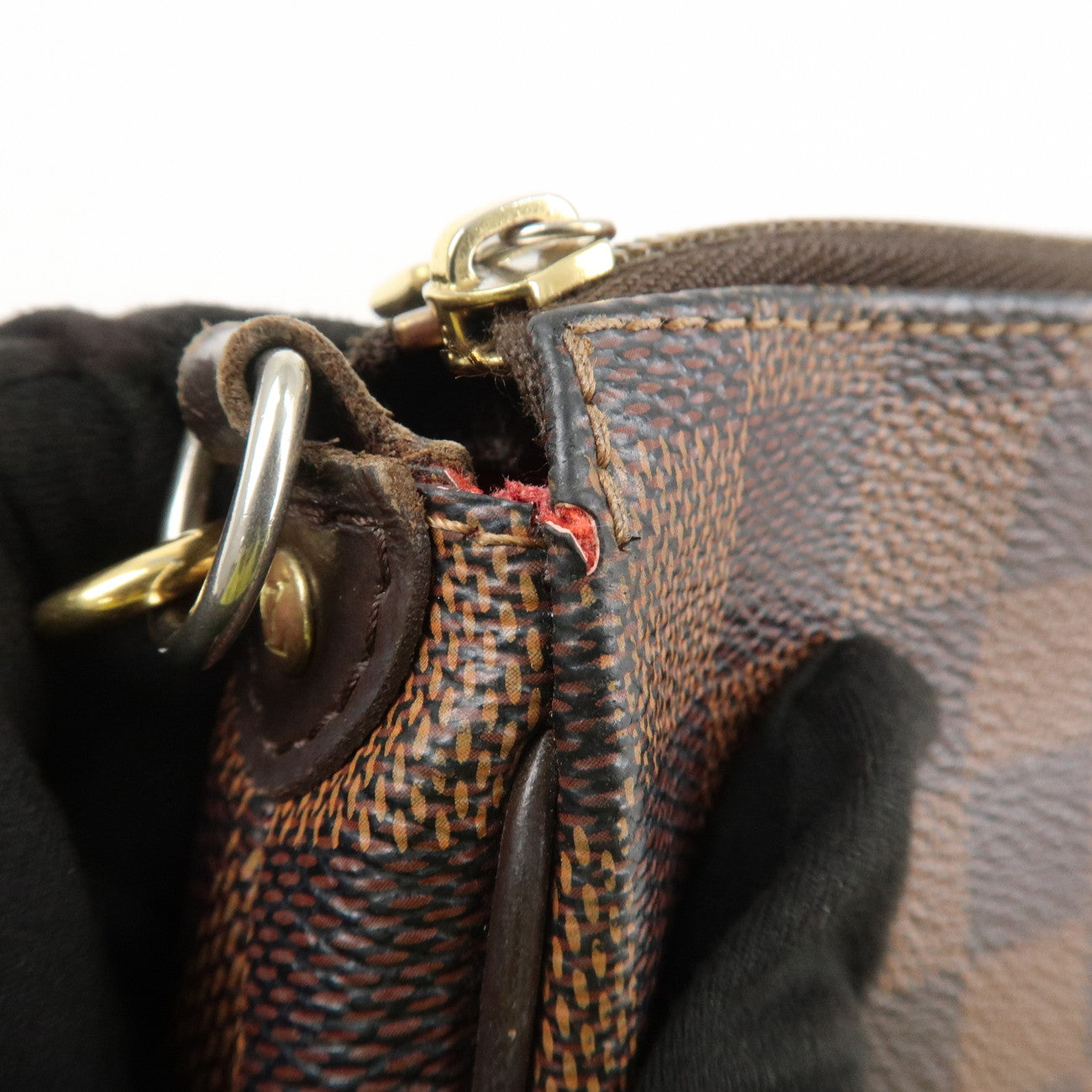 Louis Vuitton Damier Eva 2Way Hand Shoulder Bag Damier Ebene N55213 Used