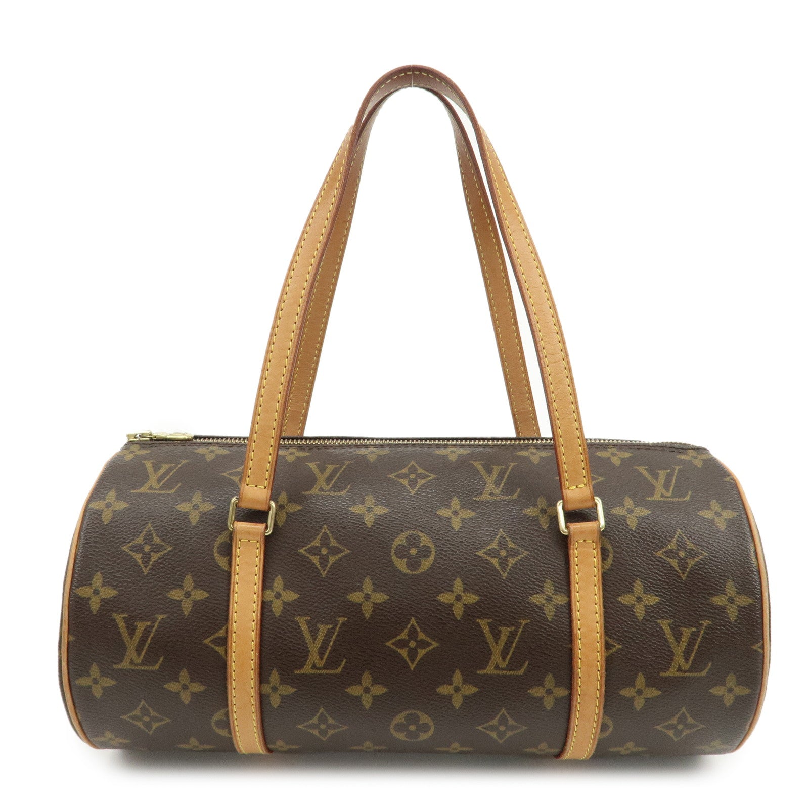 Louis Vuitton Monogram Papillon 30 Hand Bag New Style Brown M51385