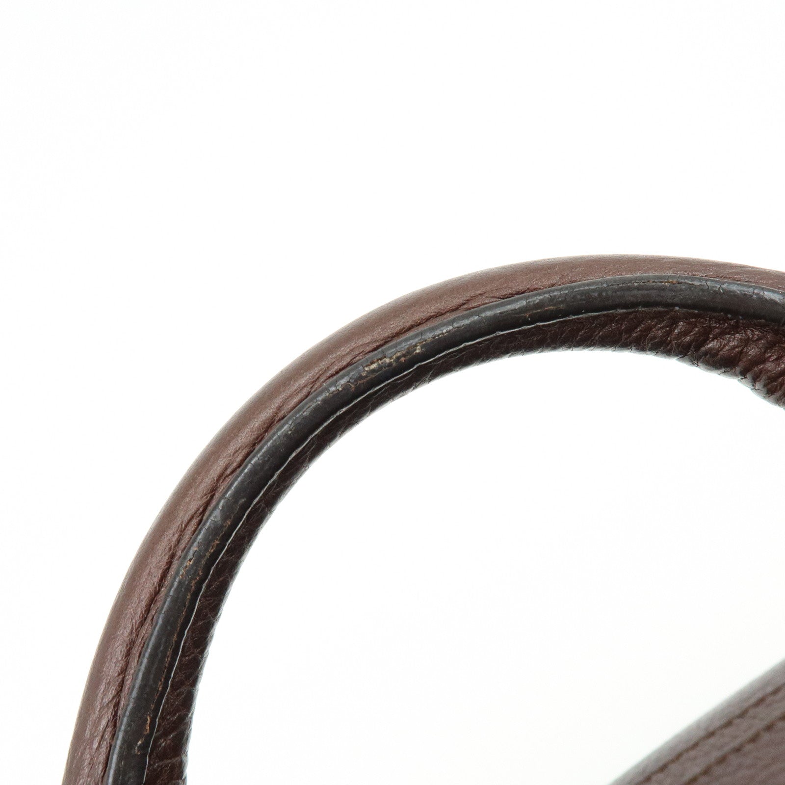 CELINE Macadam Leather Boogie Bag Hand Bag Burgundy