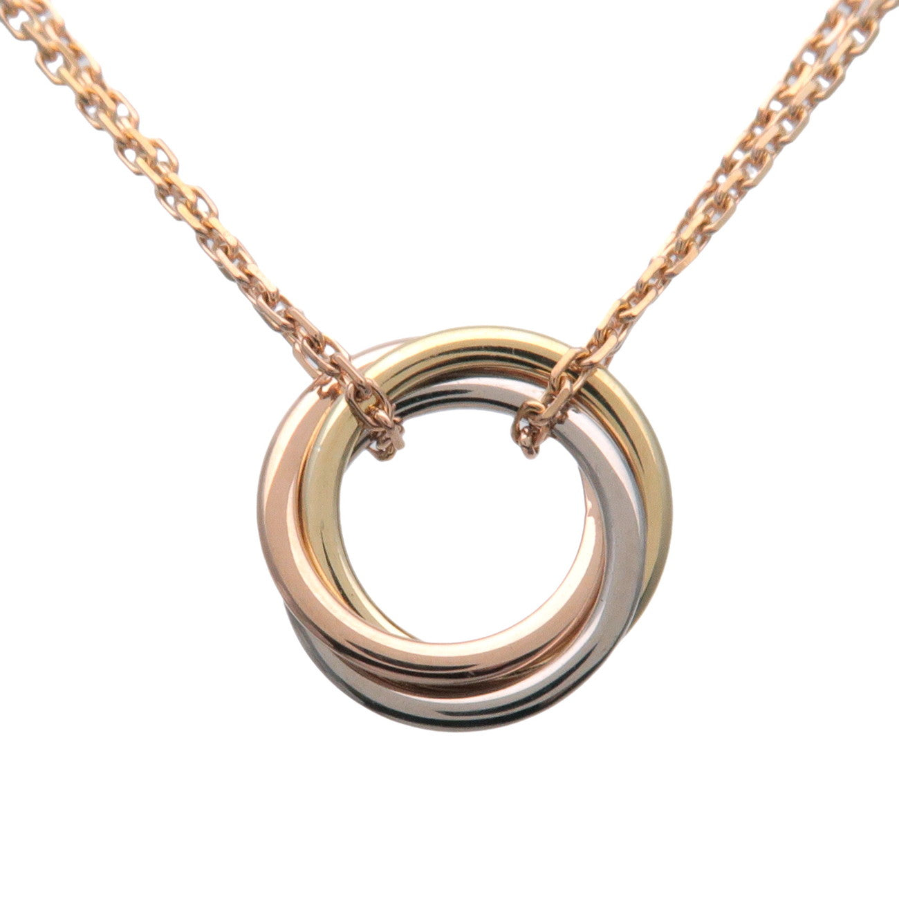 Cartier Sweet Trinity Necklace K18 750 Yellow White Rose Gold
