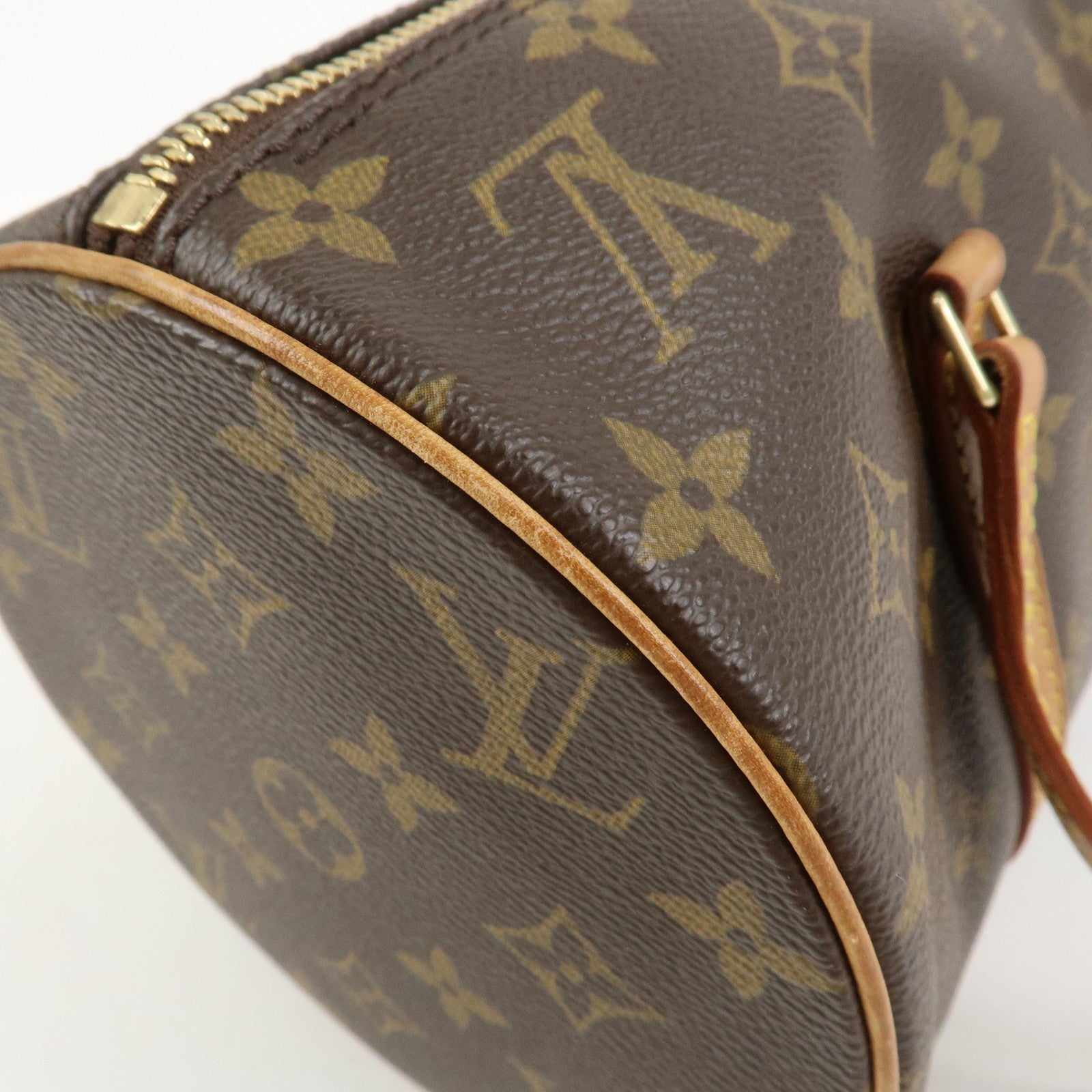 Louis Vuitton Monogram Papillon 30 Hand Bag Brown M51385