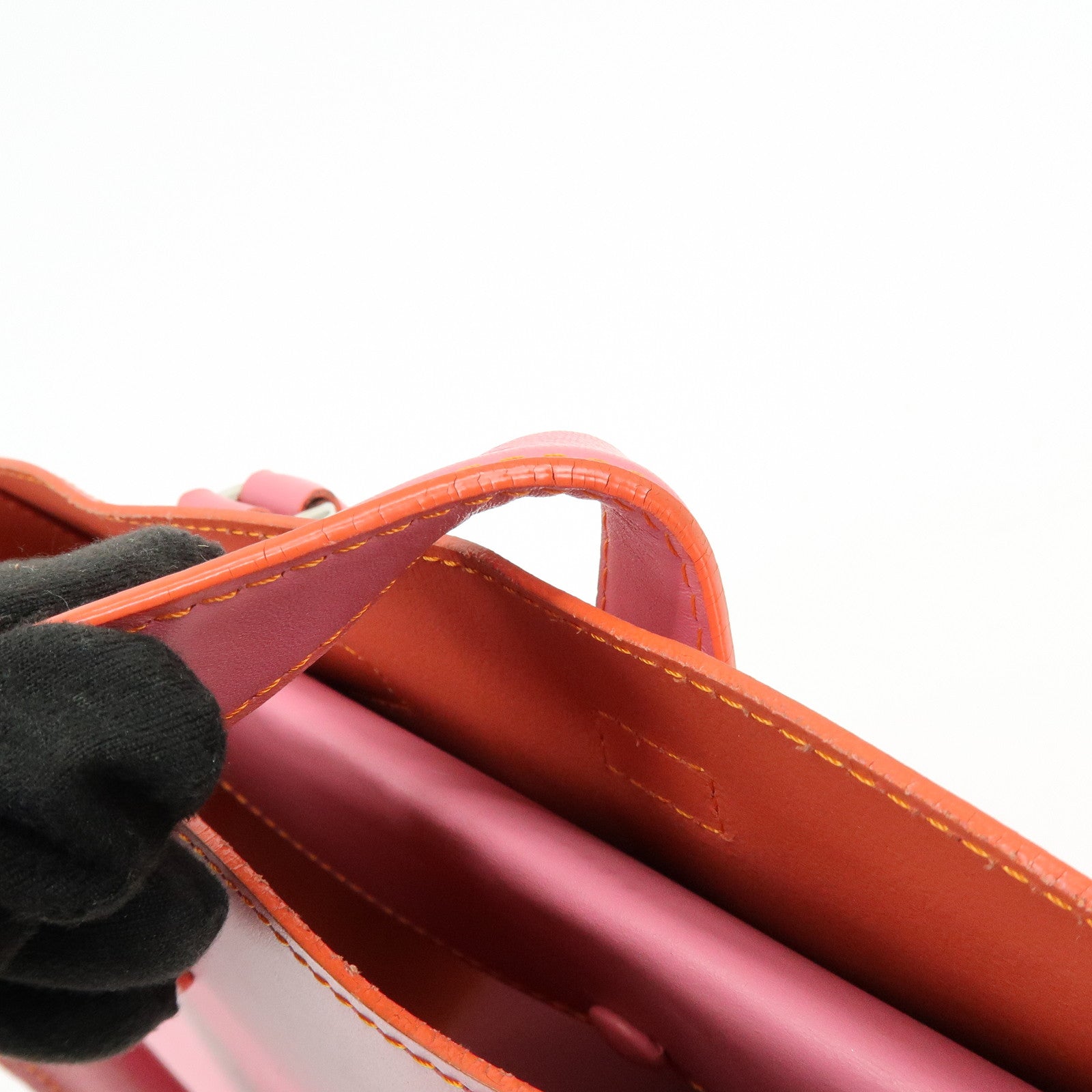 LOEWE Leather Tote Bag Shoulder Bag Hand Bag PInk