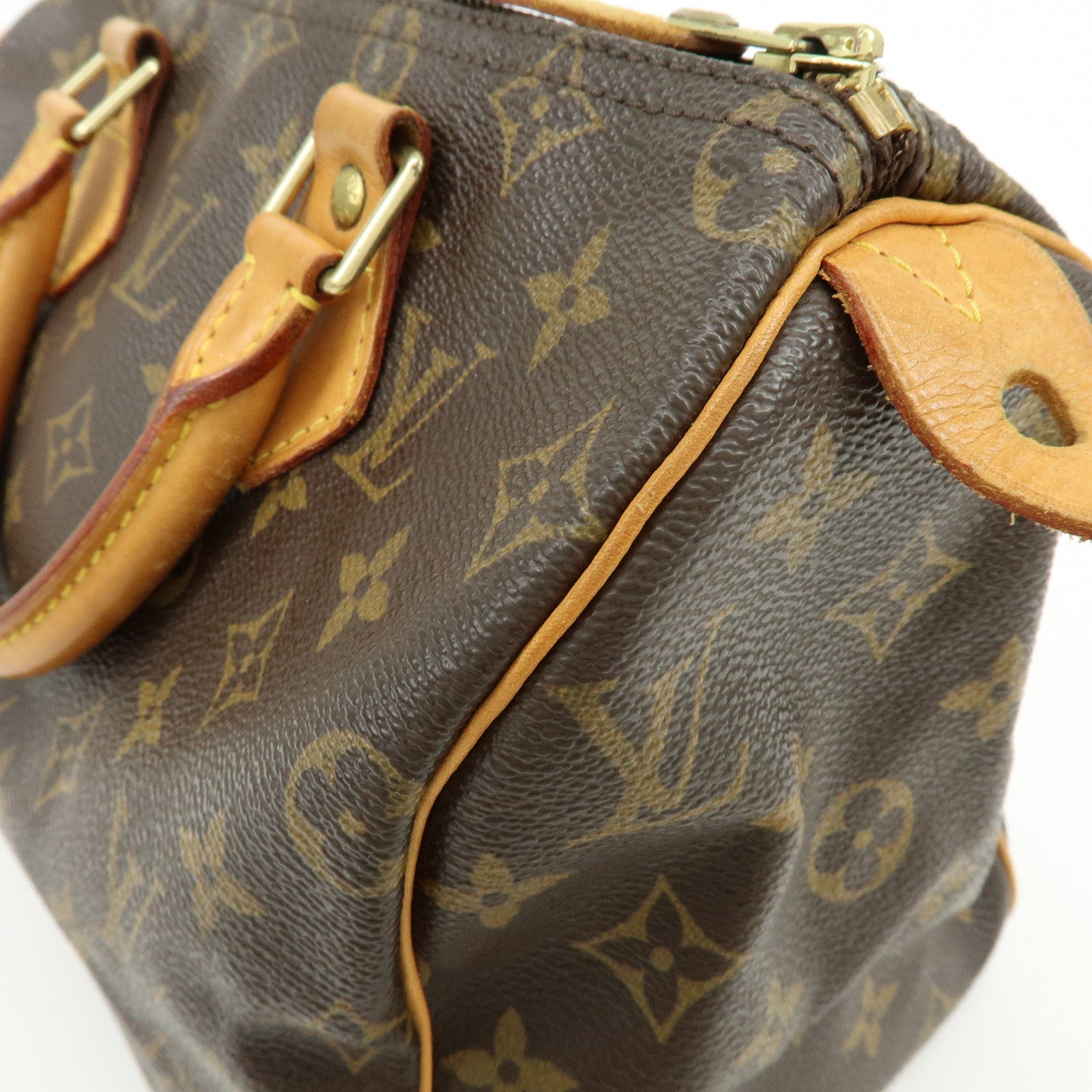 Louis Vuitton Monogram Speedy 25 Boston Bag Hand Bag Brown M41528
