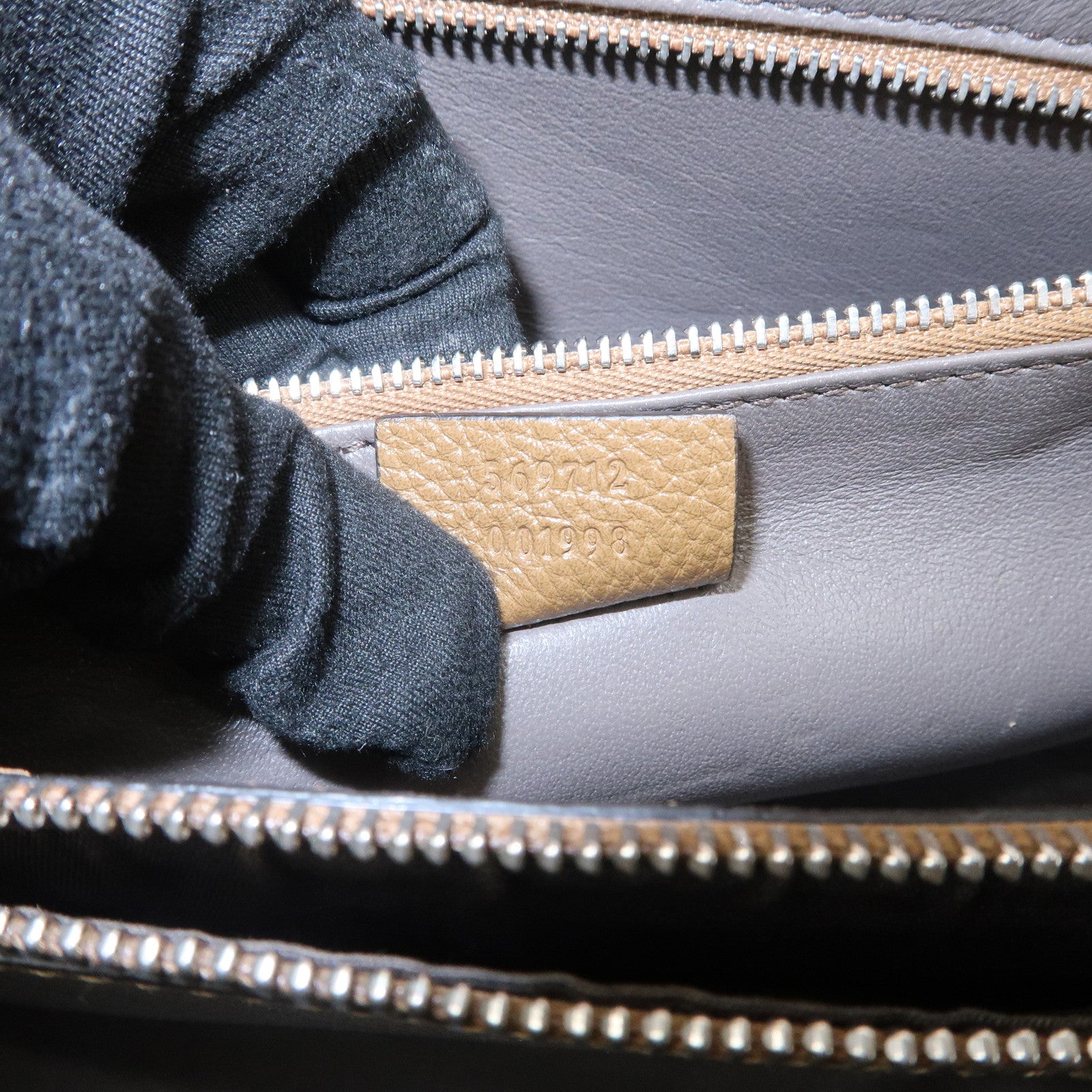 GUCCI Zumi Leather 2Way Bag Hand Bag Shoulder Bag Brown 569712