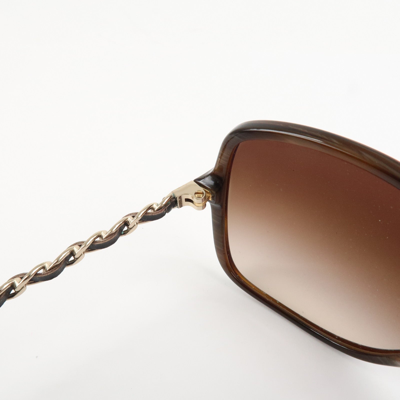 CHANEL COCO Mark Sunglasses c.617/3B 57□17 135 3N Brown 5210-Q